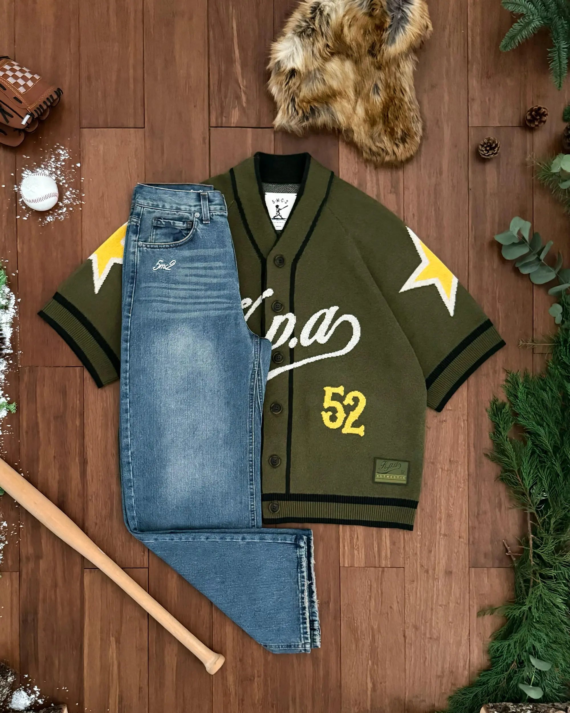 Forest Green K.P.A. Knit Jersey - 5mc2™