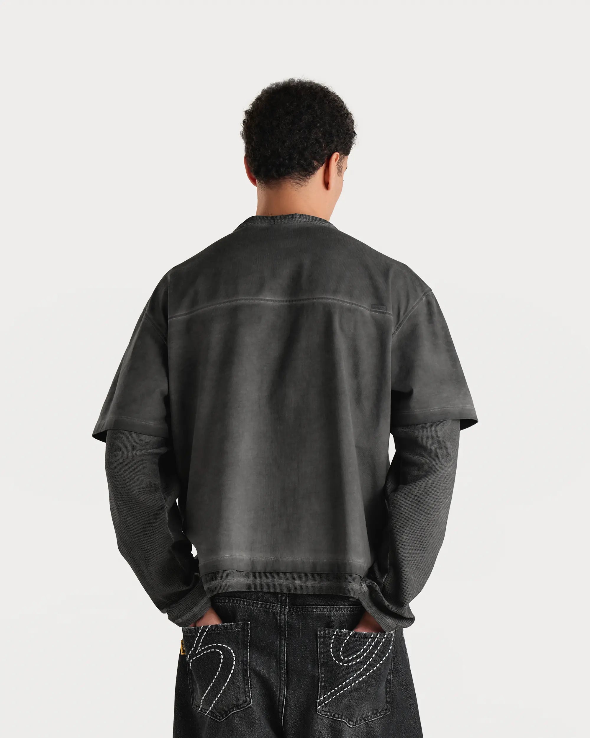 Vintage Black Waffle Double-Sleeve - 5mc2™