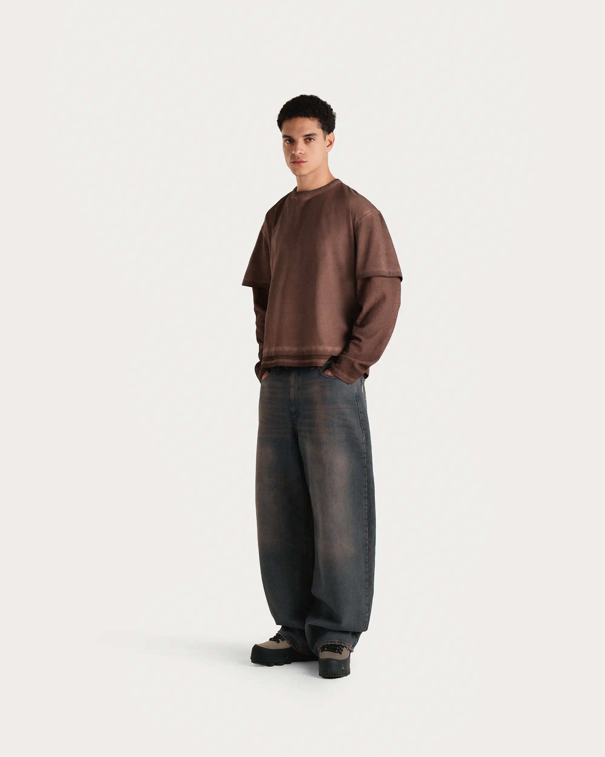 Vintage Brown Waffle Double-Sleeve - 5mc2™
