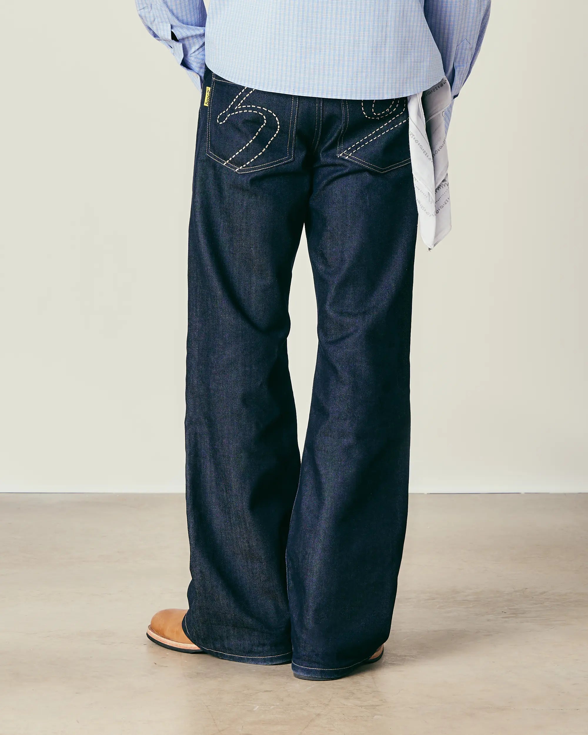 Indigo Raw Bootcut Denim