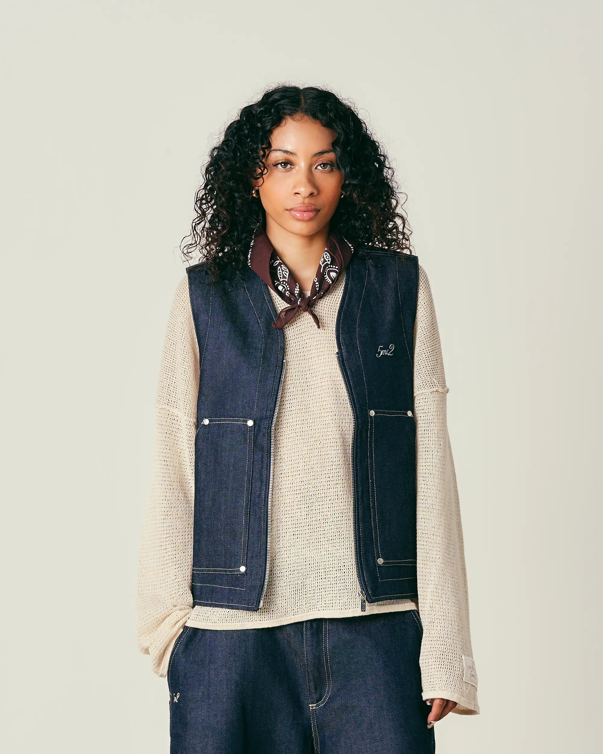 Indigo Raw Utility Vest - 5mc2™