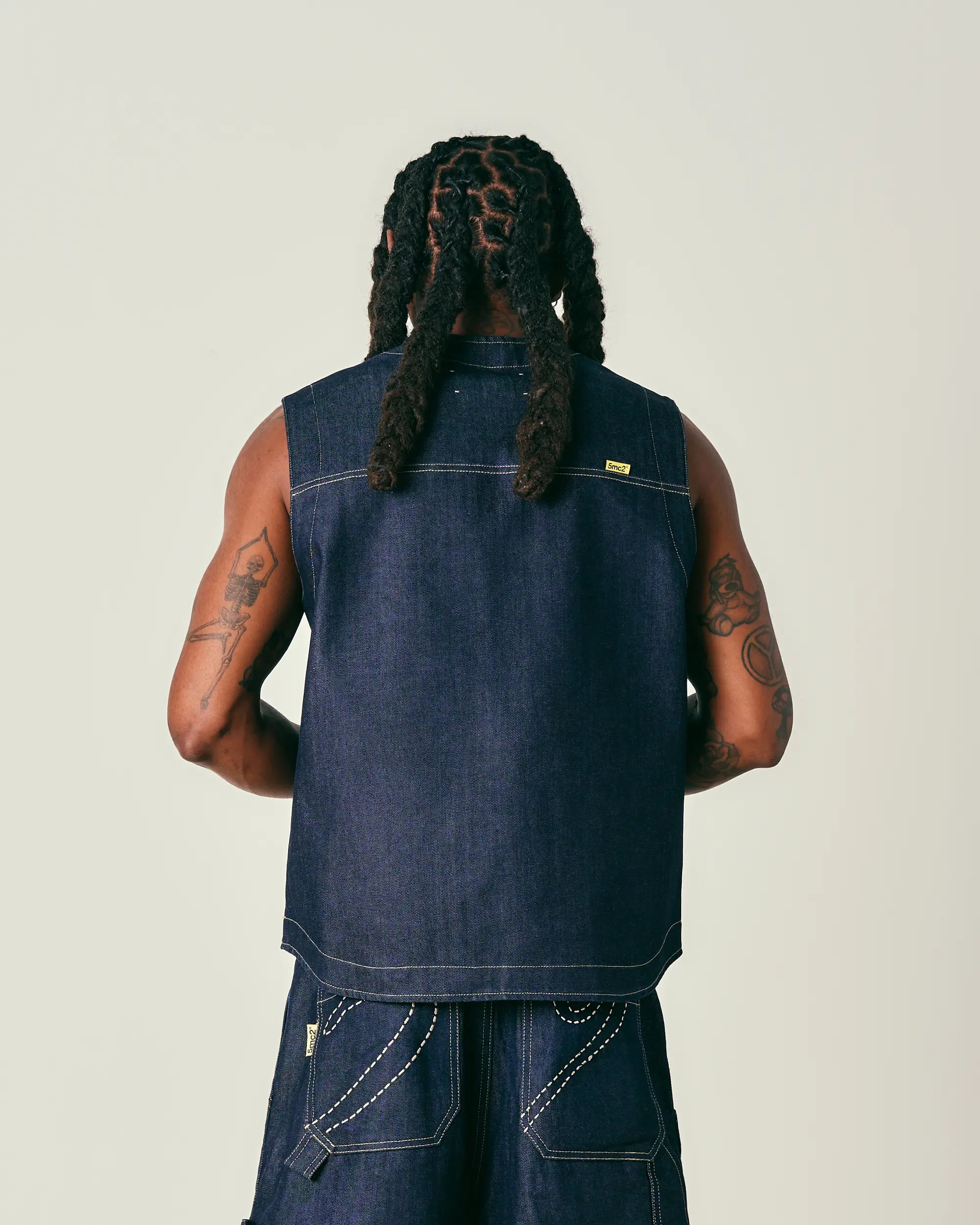 Indigo Raw Utility Vest - 5mc2™