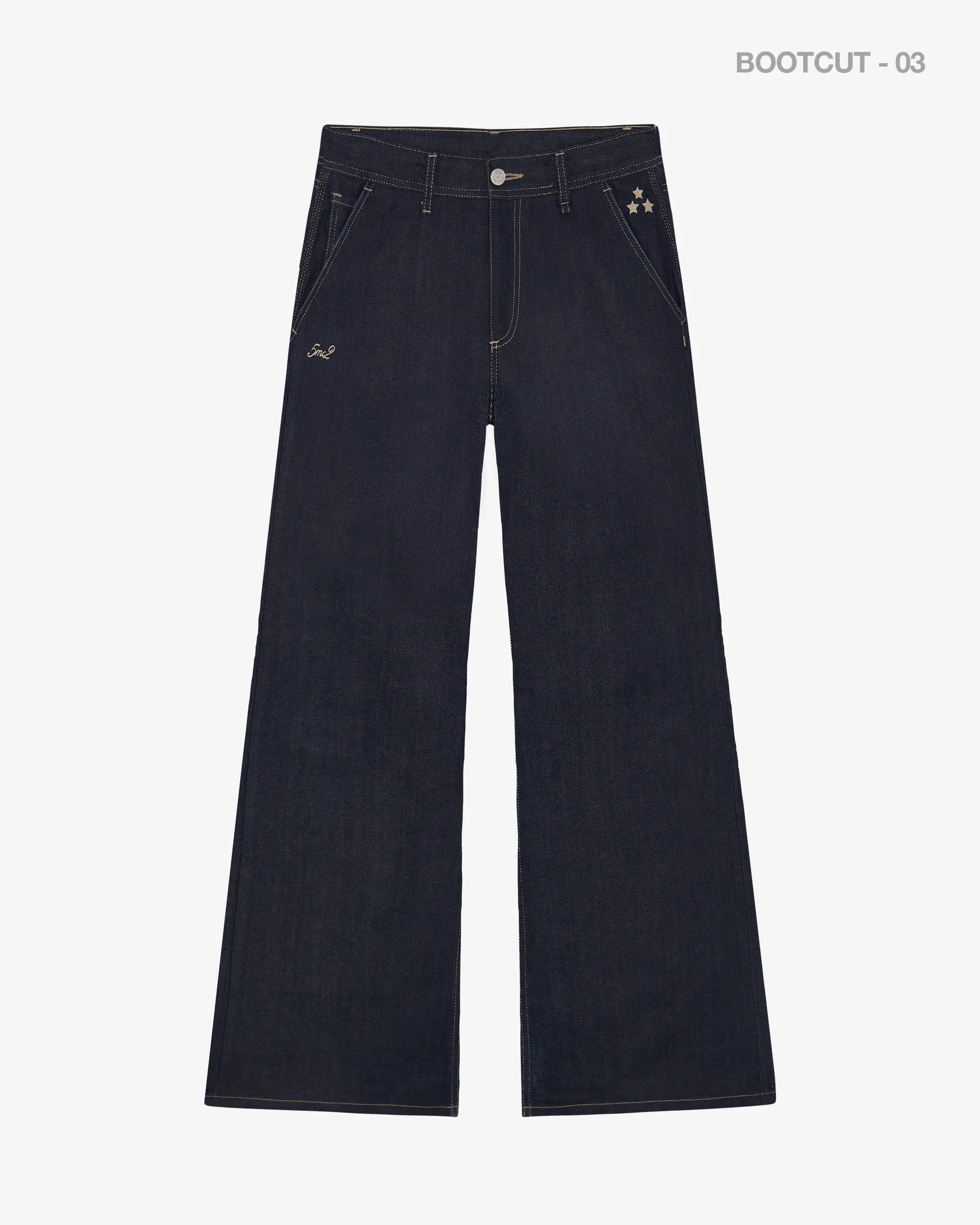 Indigo Raw Bootcut Denim
