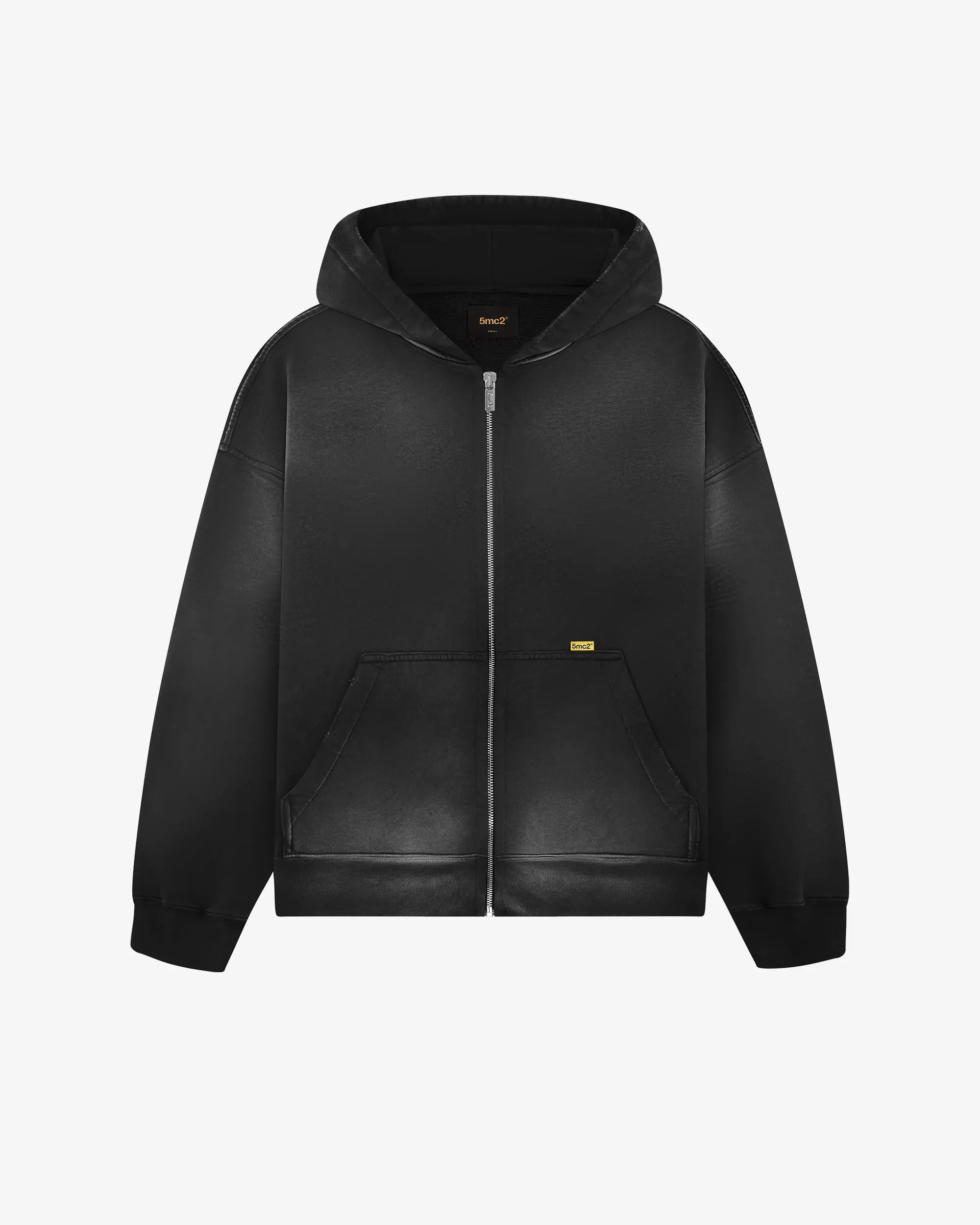 Washed Pin Zip Hoodie