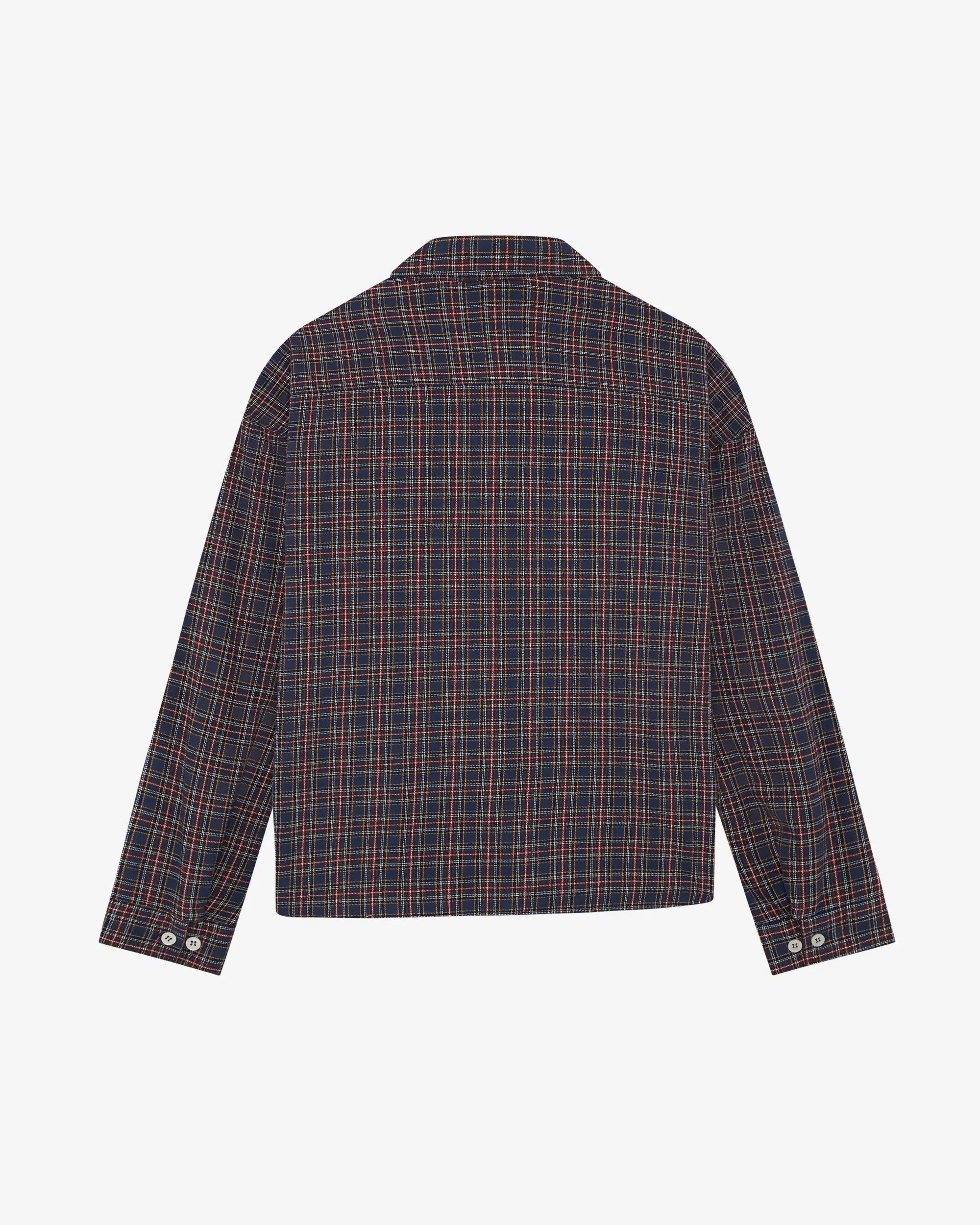 Plaid shirt on a white background