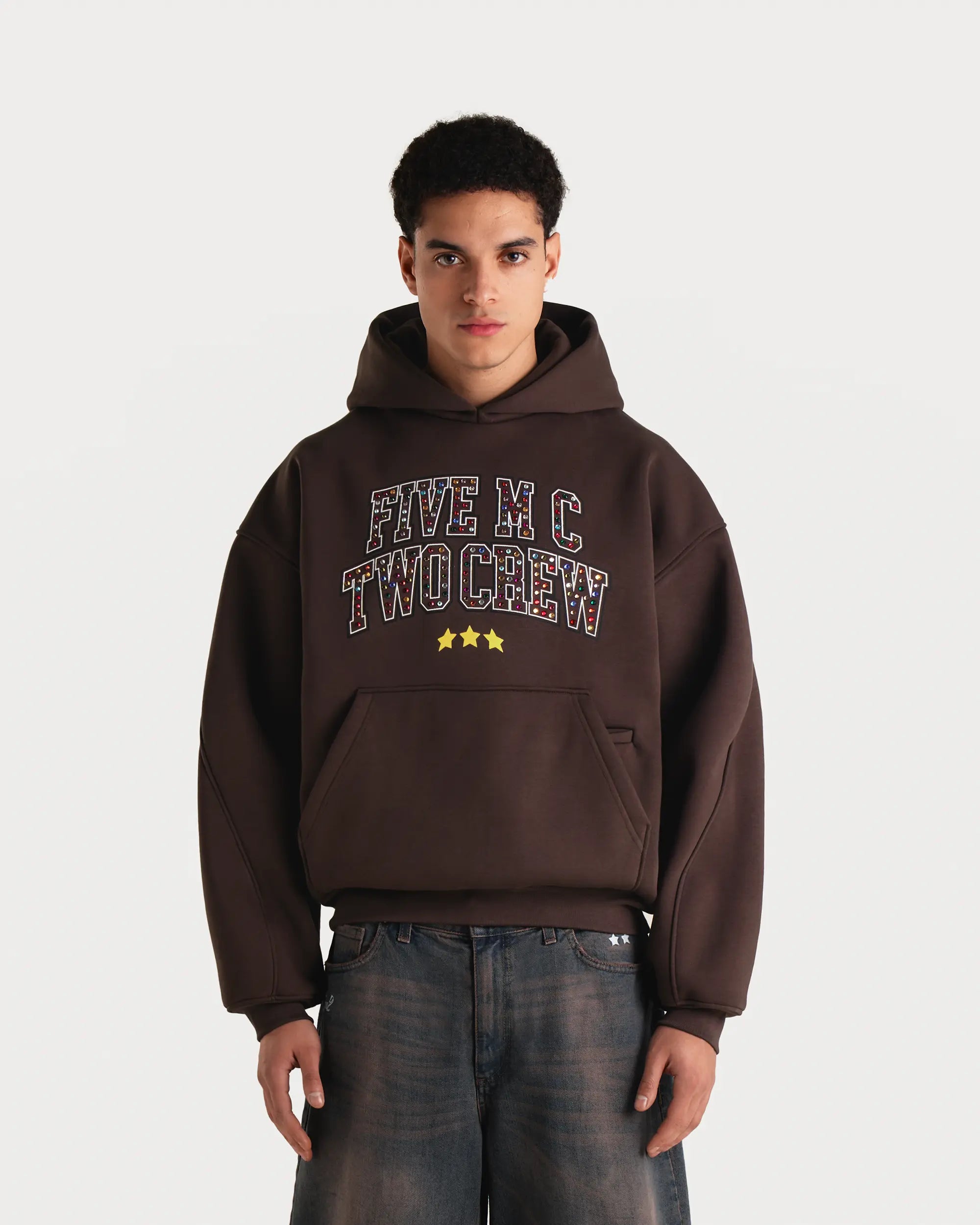 Choco Brown Crew Hoodie - 5mc2™