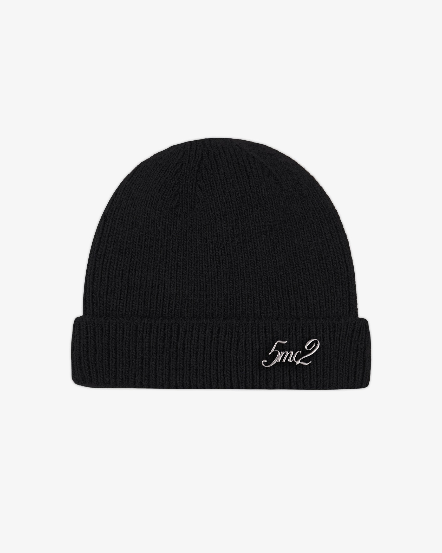 Pitch Black Raw Beanie - 5mc2™