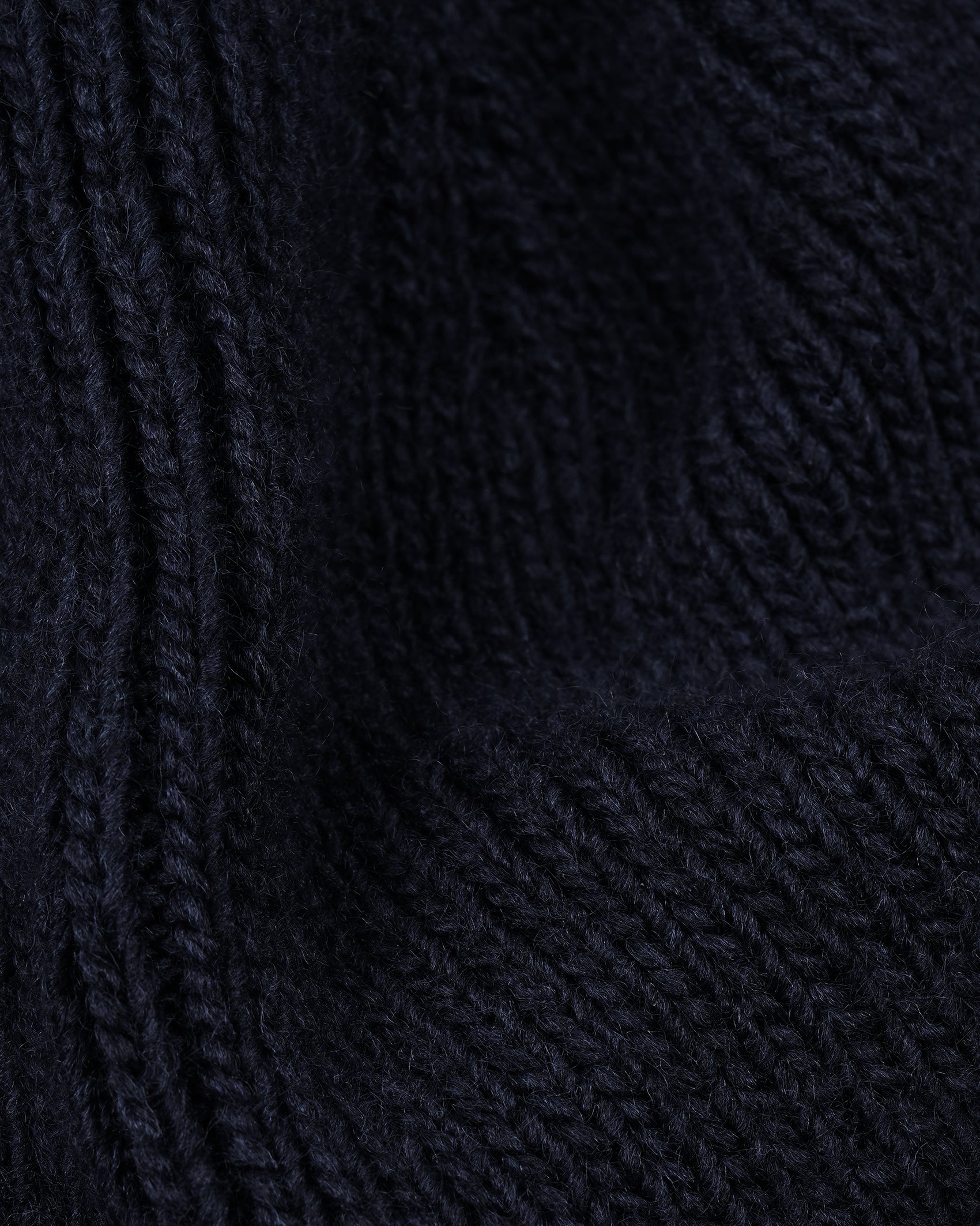 Indigo Blue Raw Beanie