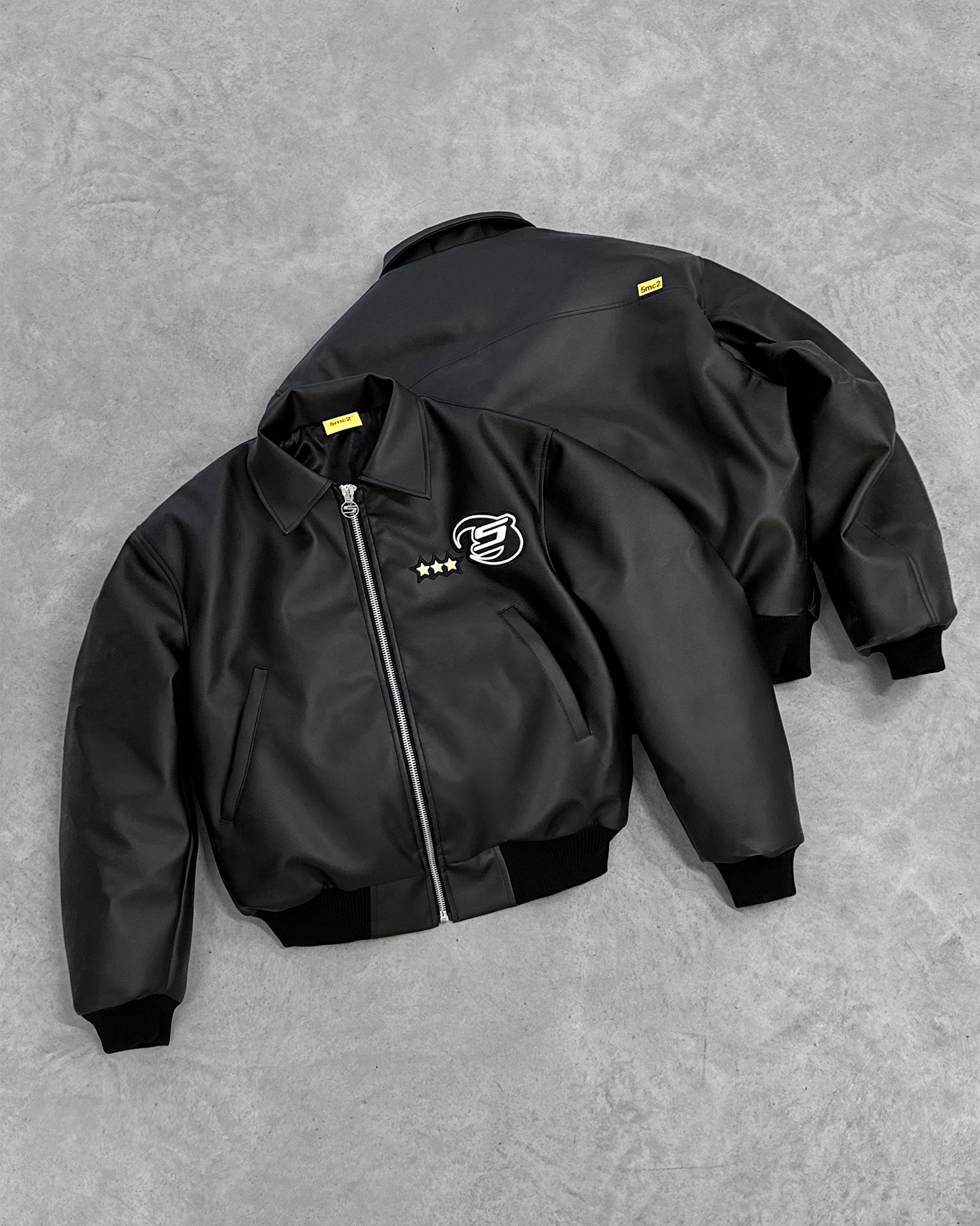 Carbon Black Aviator Jacket - 5mc2™
