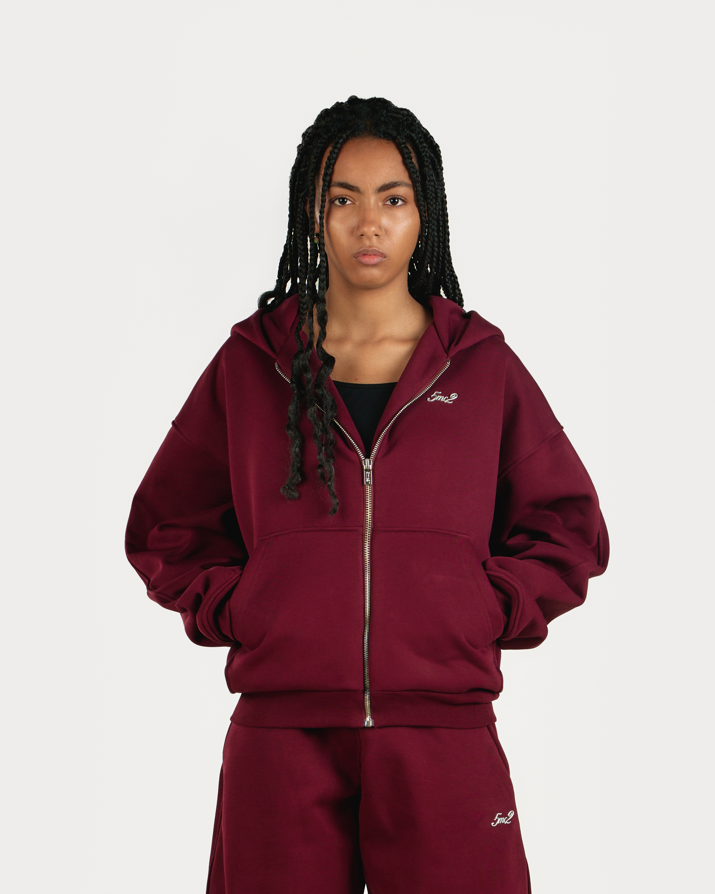 Bordeaux Zip Hoodie - 5mc2™