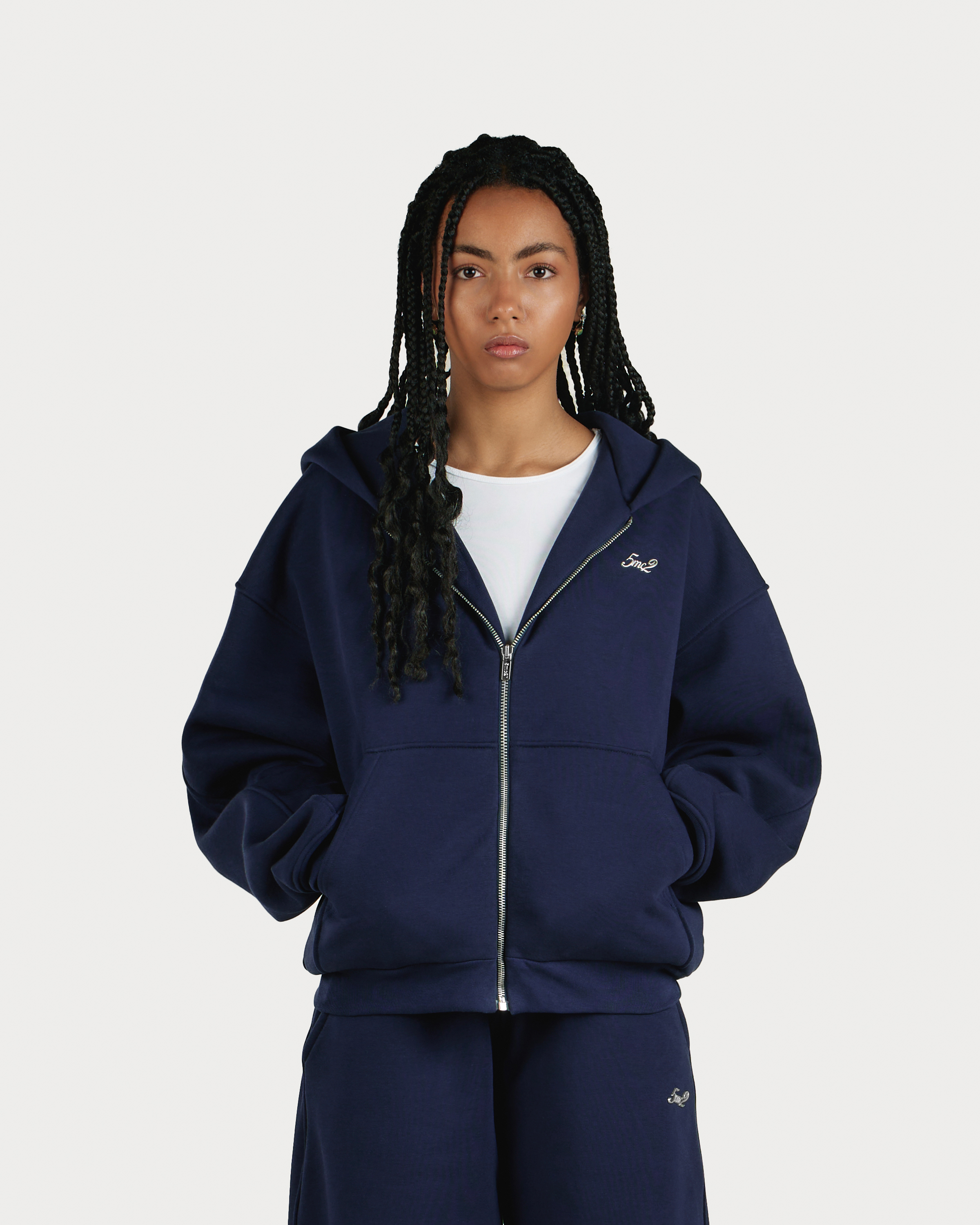 Midnight Blue Zip Hoodie - 5mc2™