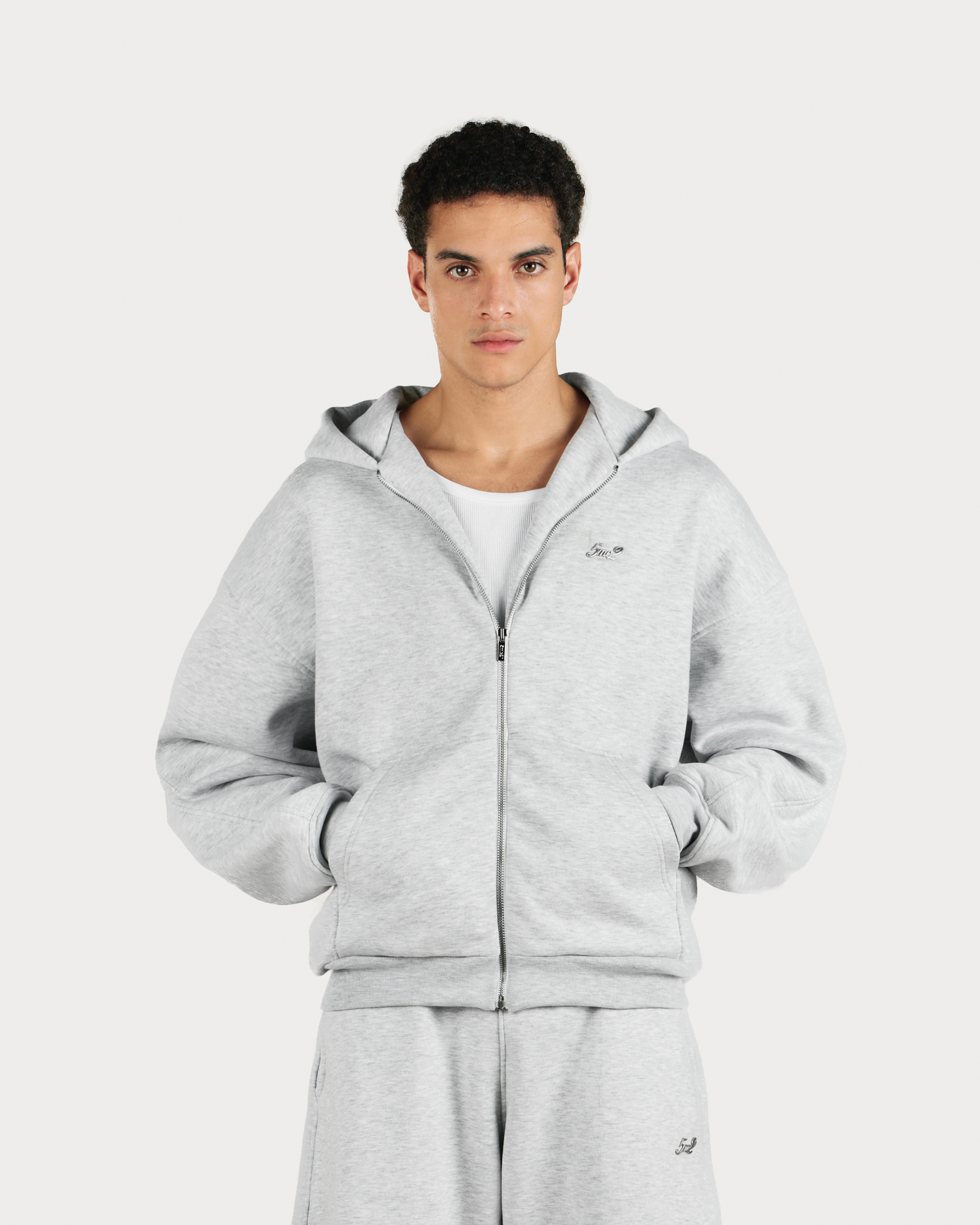 Champ Grey Zip Hoodie - 5mc2™