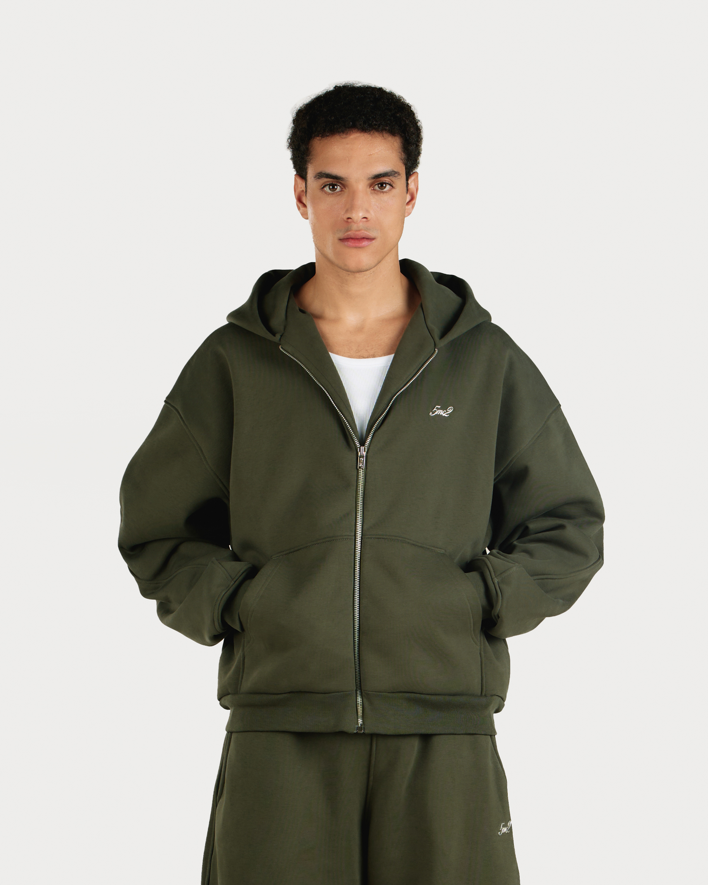 Forest Green Zip Hoodie - 5mc2™