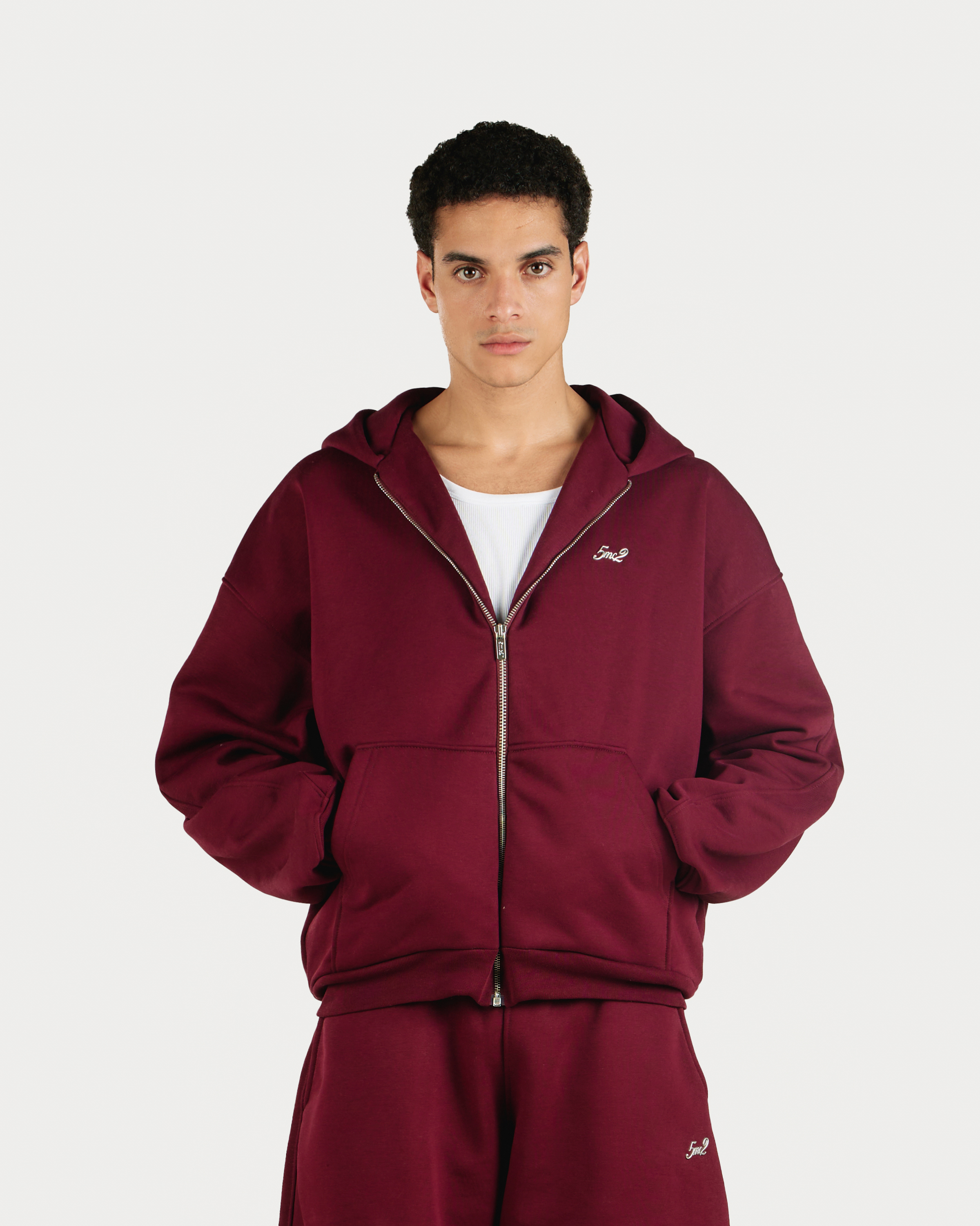 Bordeaux Zip Hoodie - 5mc2™