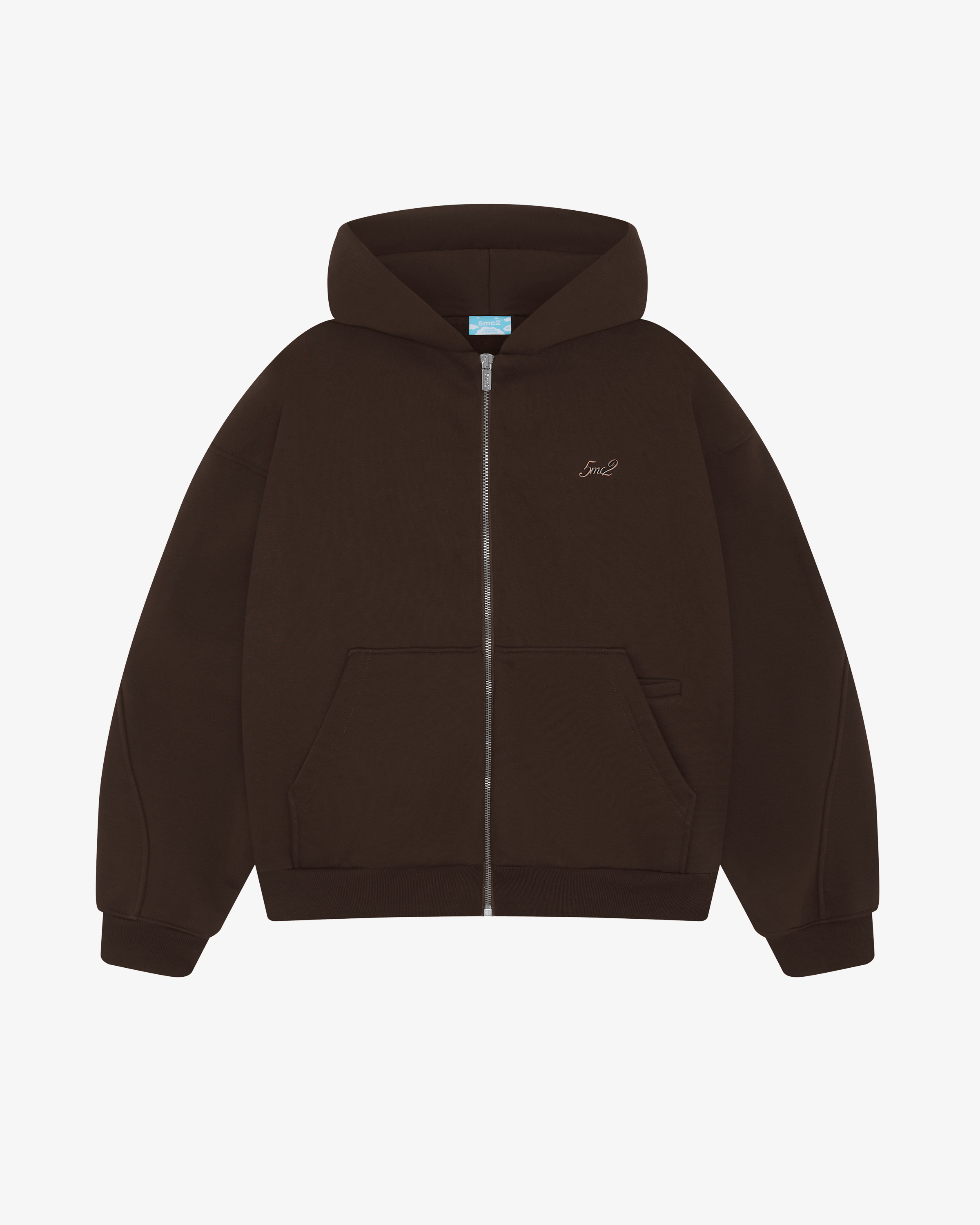 Choco Brown Zip Hoodie - 5mc2™