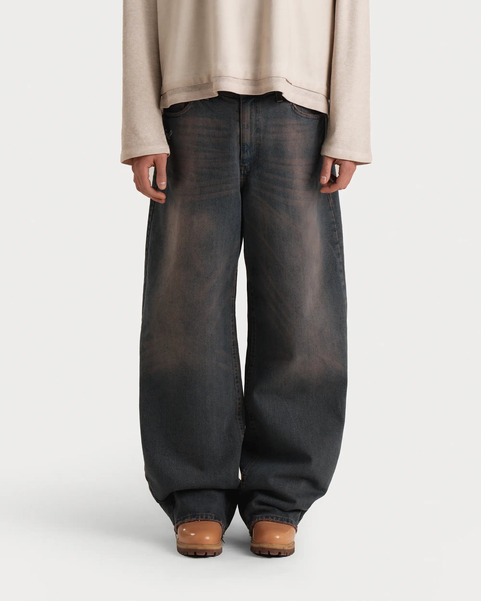 Rust Denim Pants