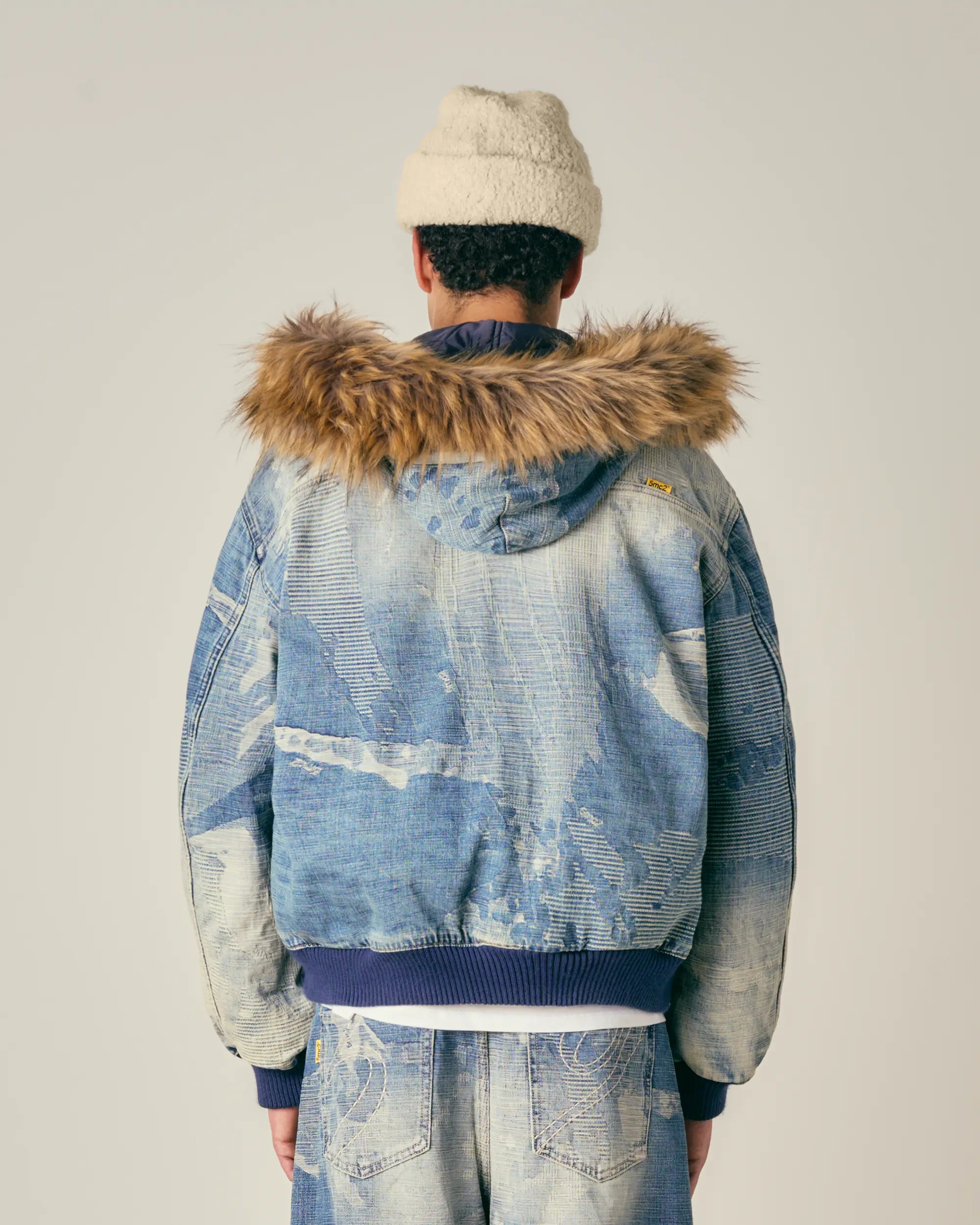 Camo Denim Hooded Jacket