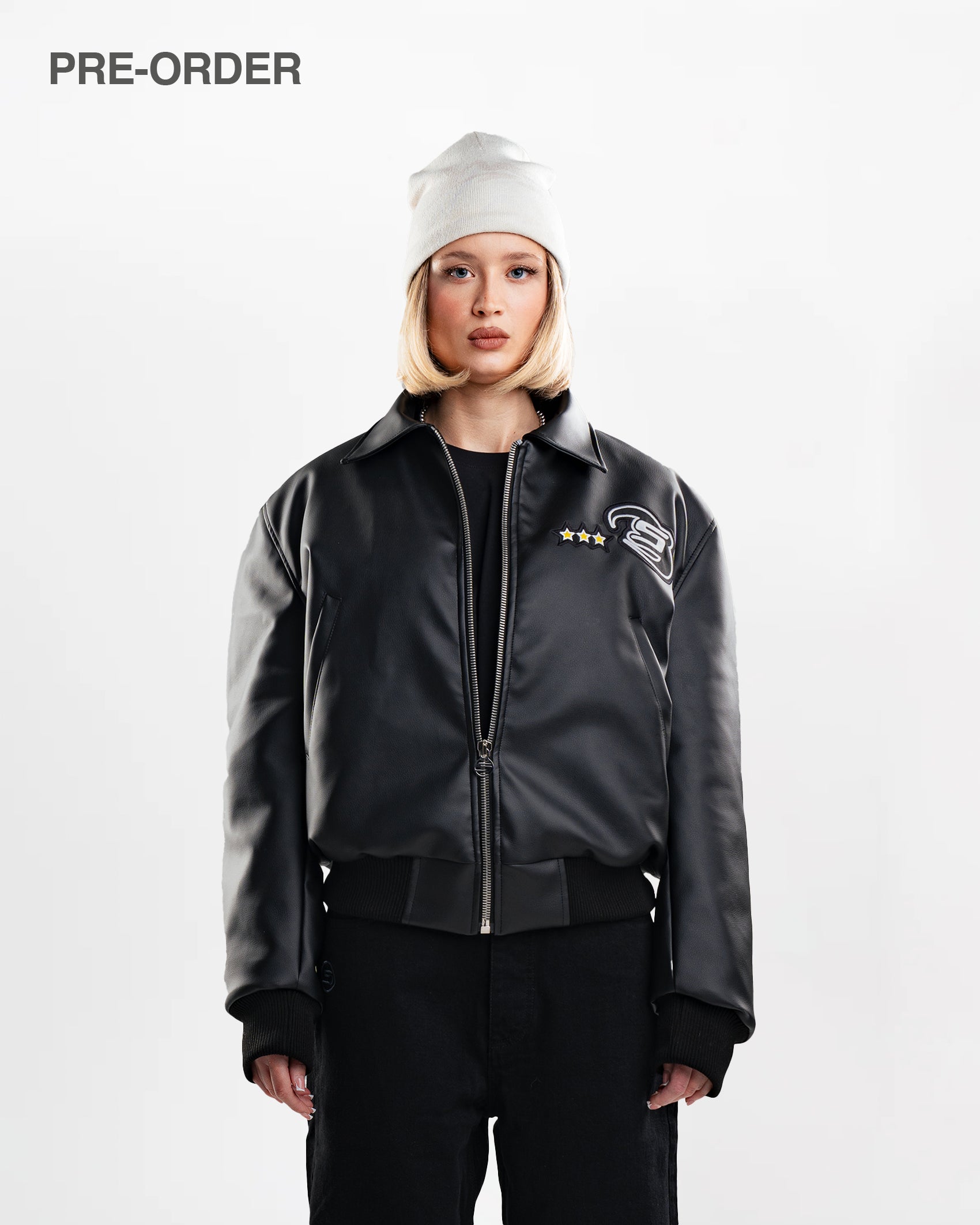 Carbon Black Aviator Jacket