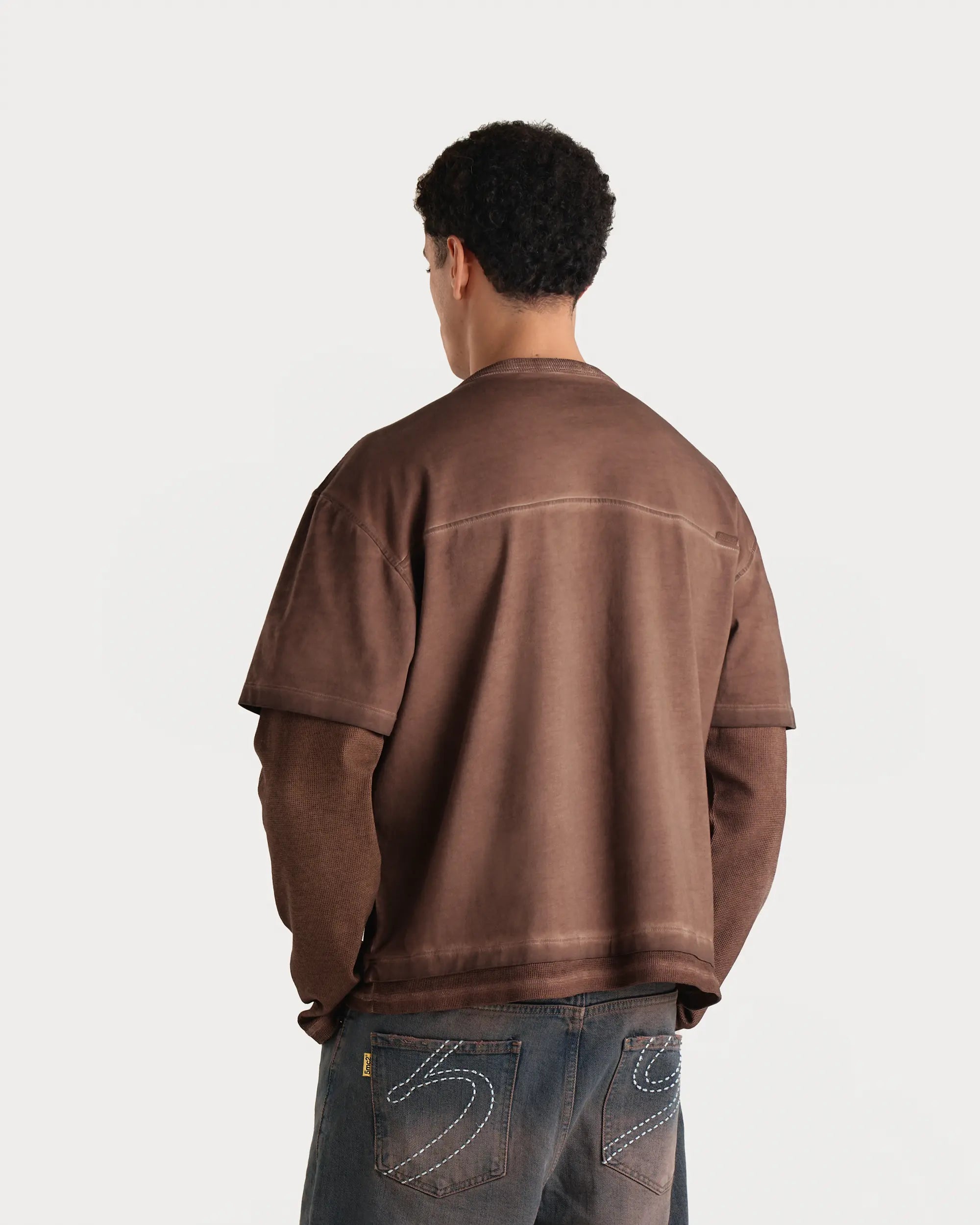 Vintage Brown Waffle Double-Sleeve