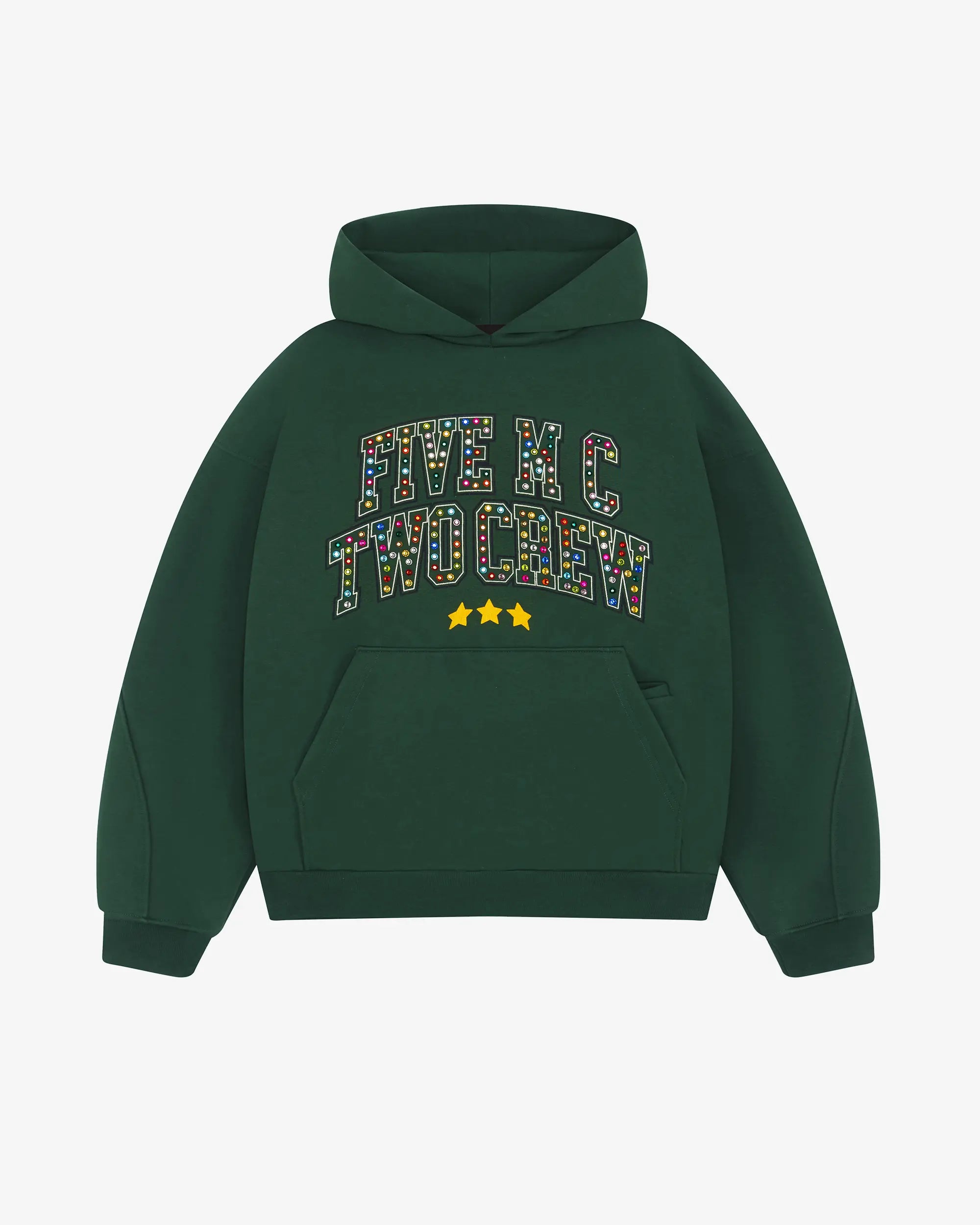 Coral Green Crew Hoodie