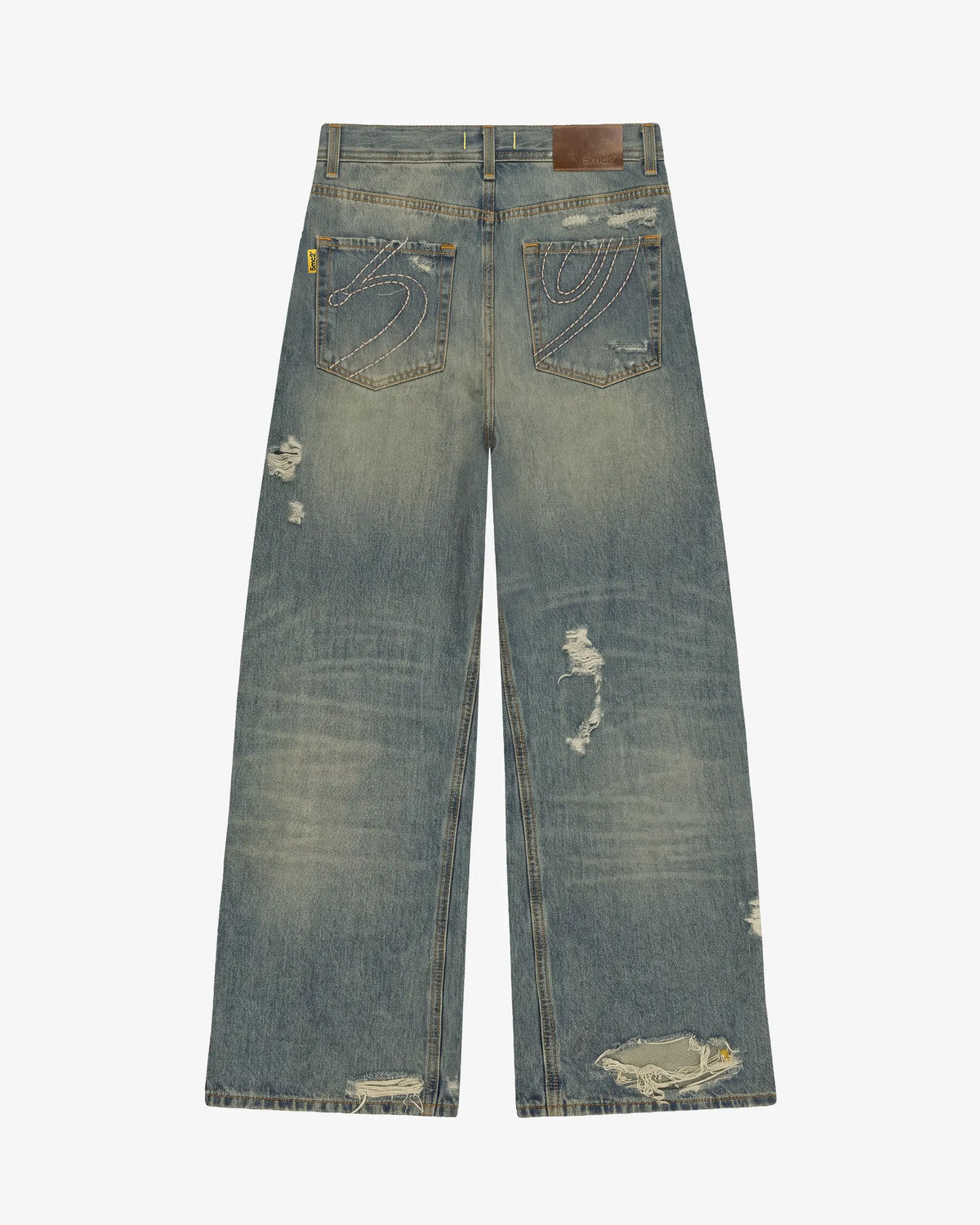 Wide Cut Aged Denim - 5mc2™