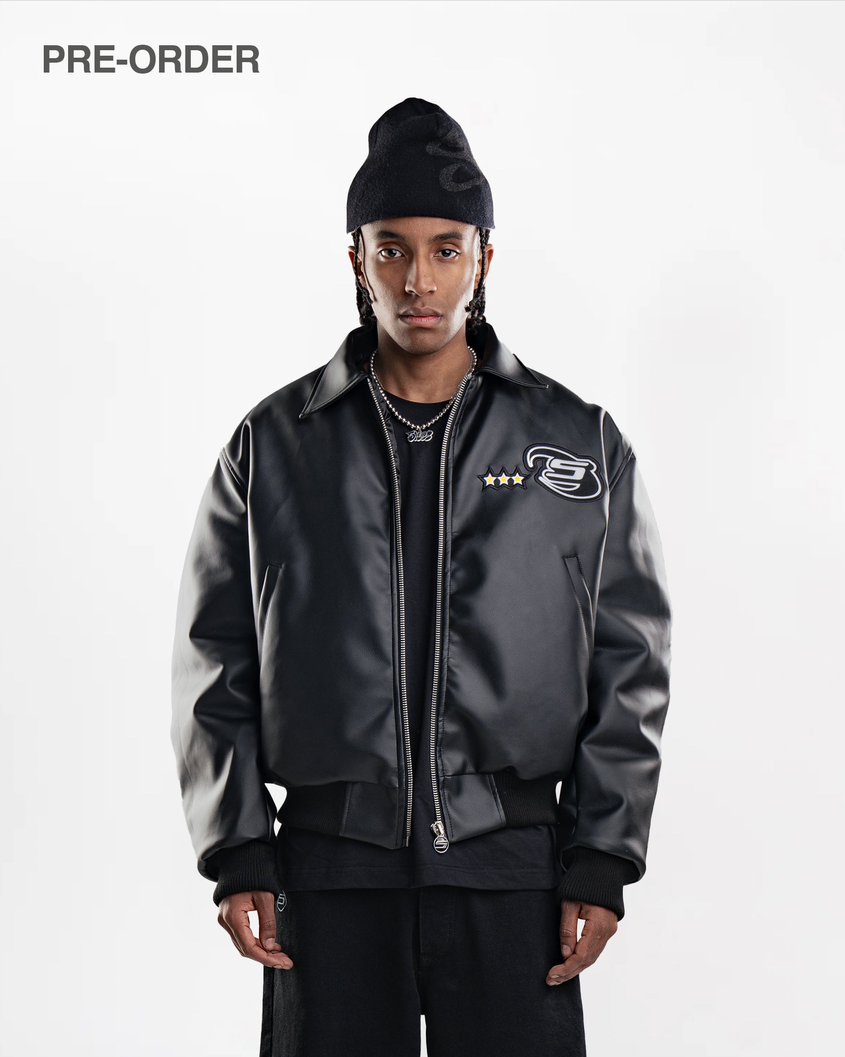 Carbon Black Aviator Jacket