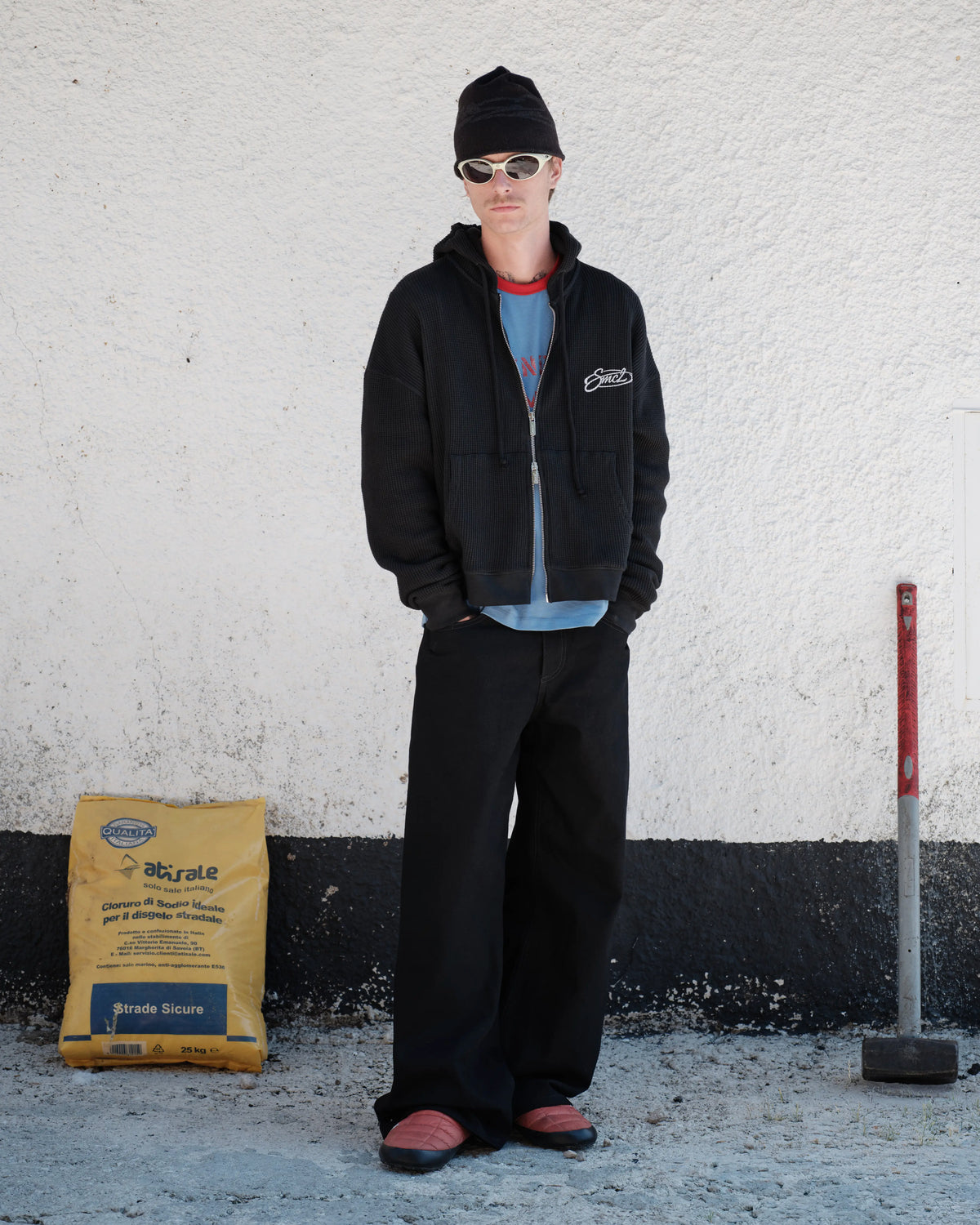 Wide Cut Denim Triple Black