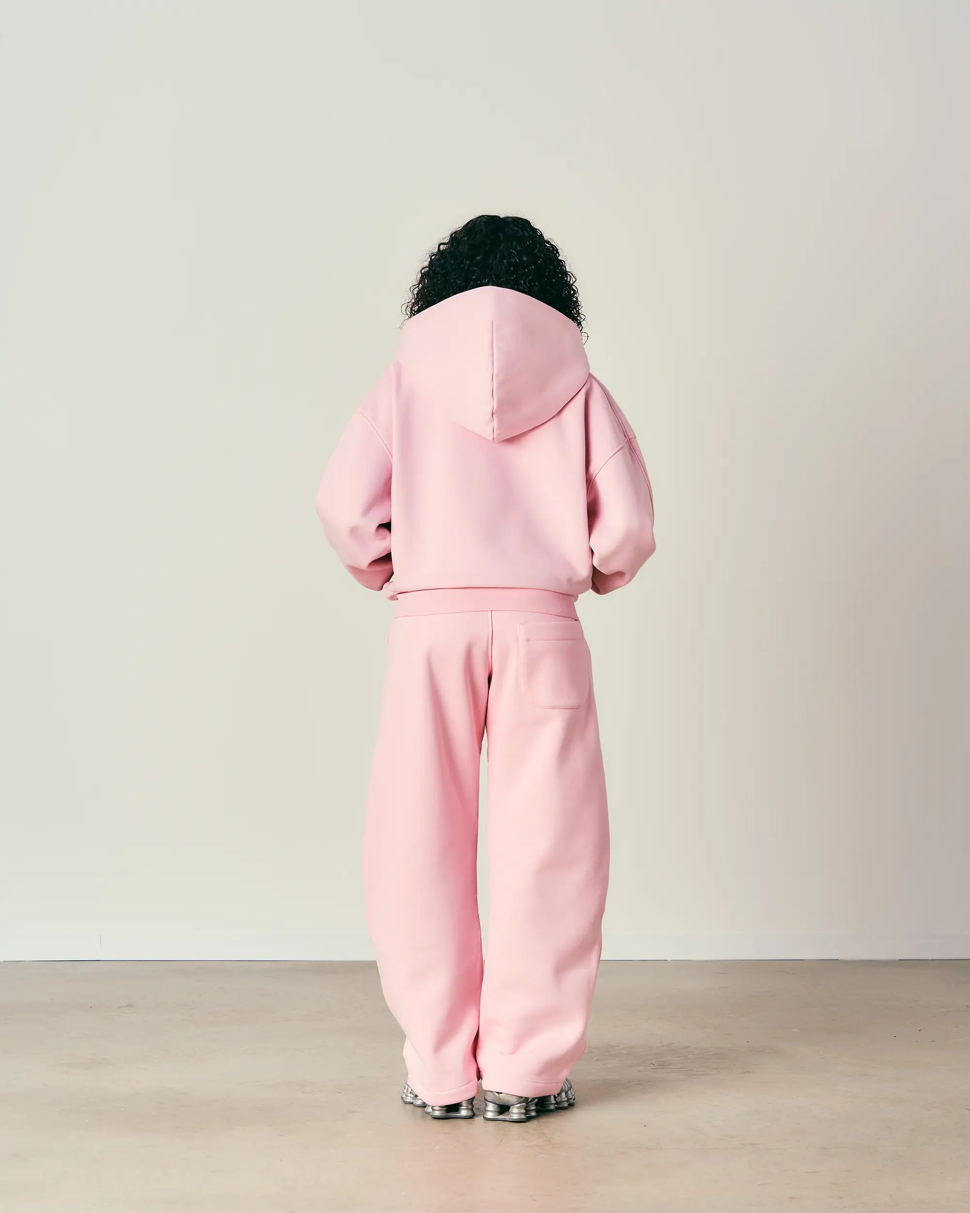 Baby Pink Zip Hoodie