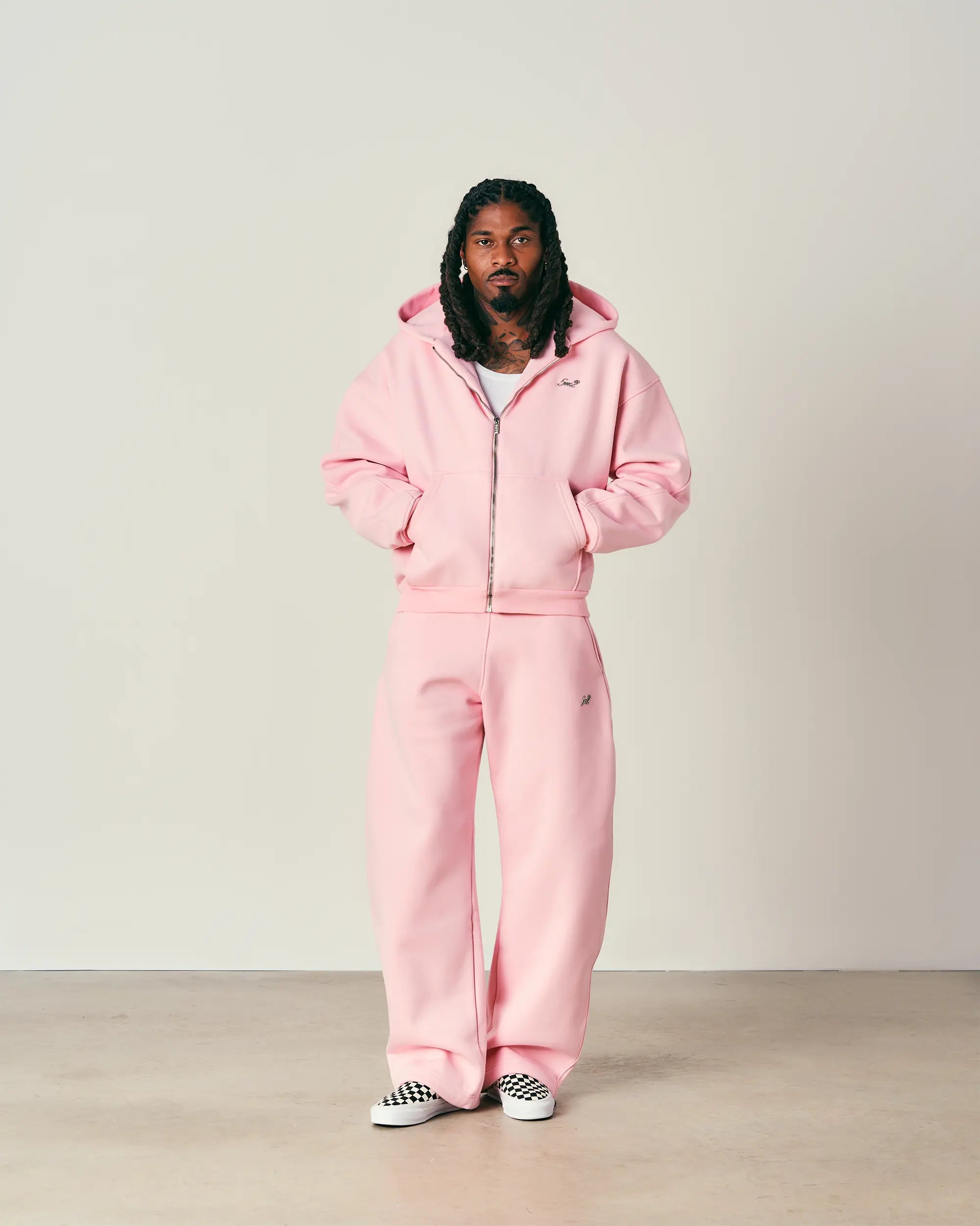 Baby Pink Zip Hoodie
