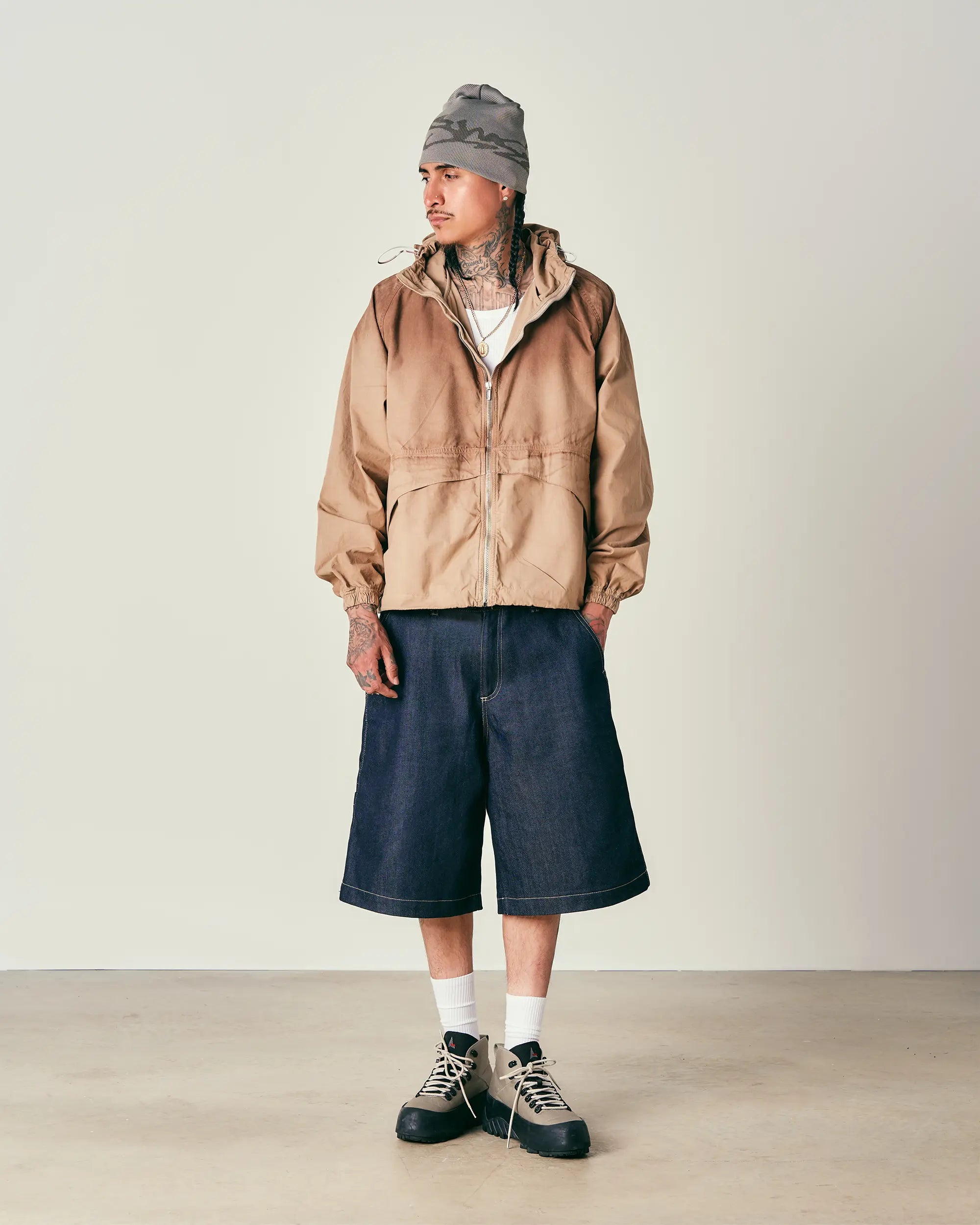 Indigo Raw Carpenter Shorts