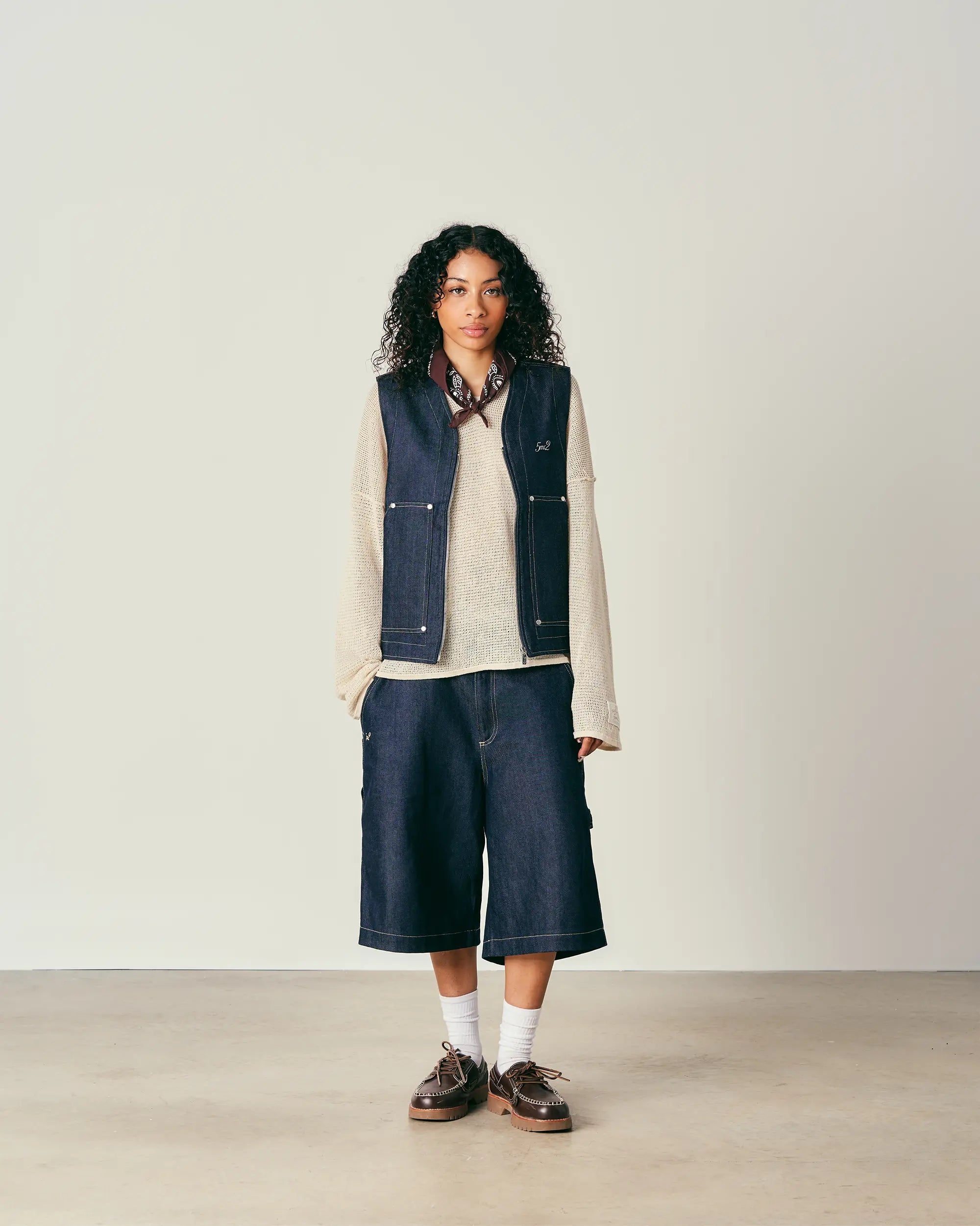 Indigo Raw Carpenter Shorts