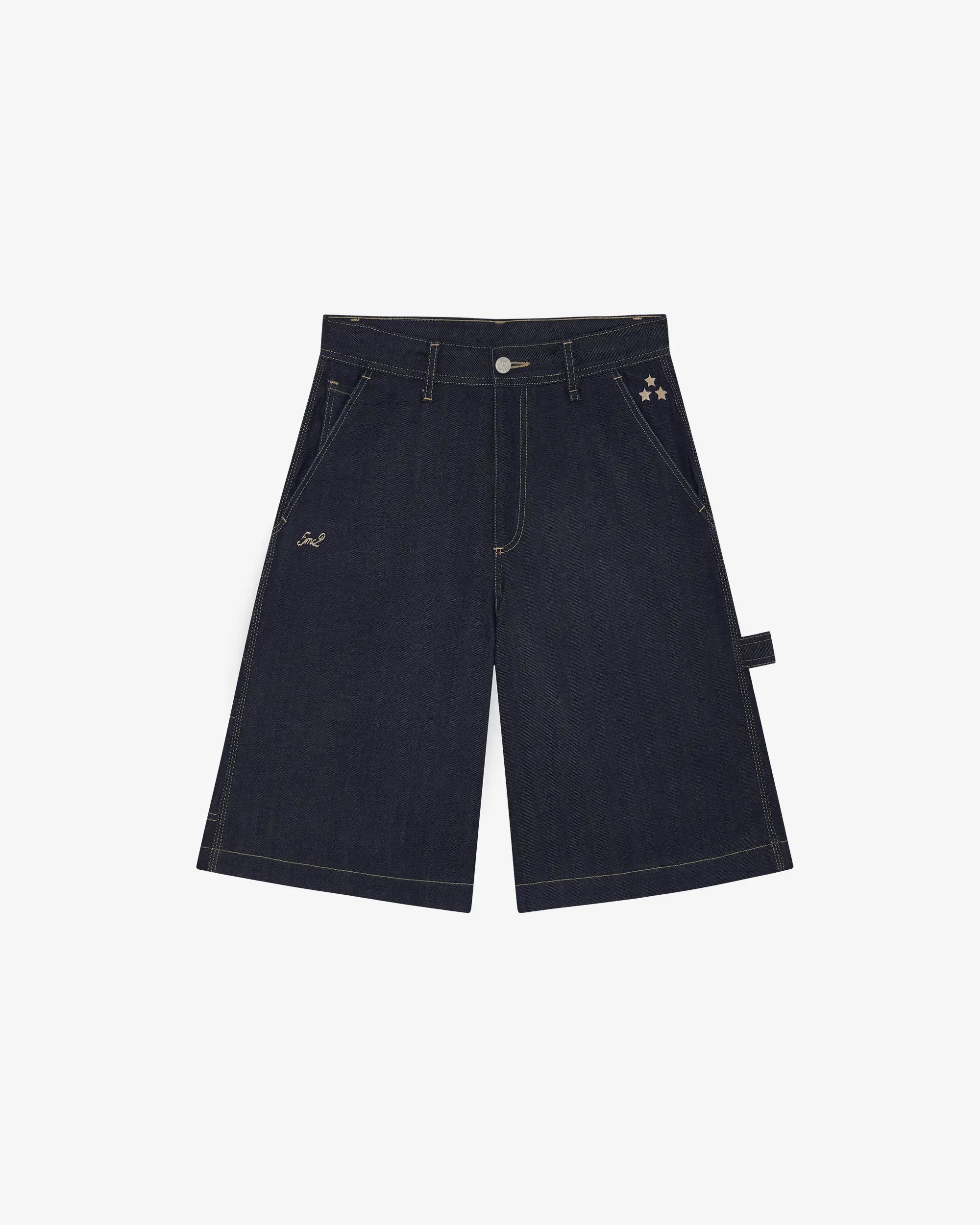 Indigo Raw Carpenter Shorts