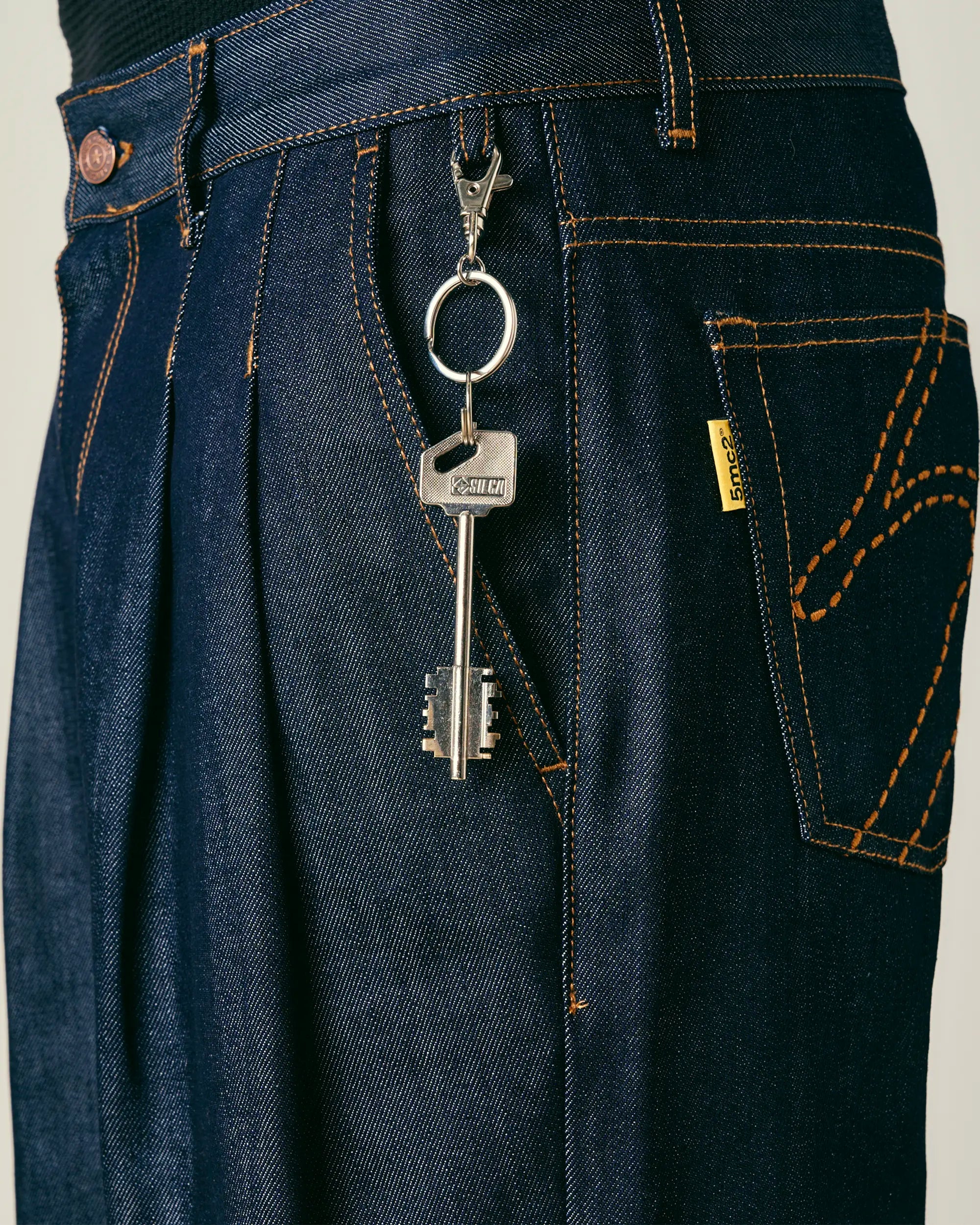 Double Pleated Denim