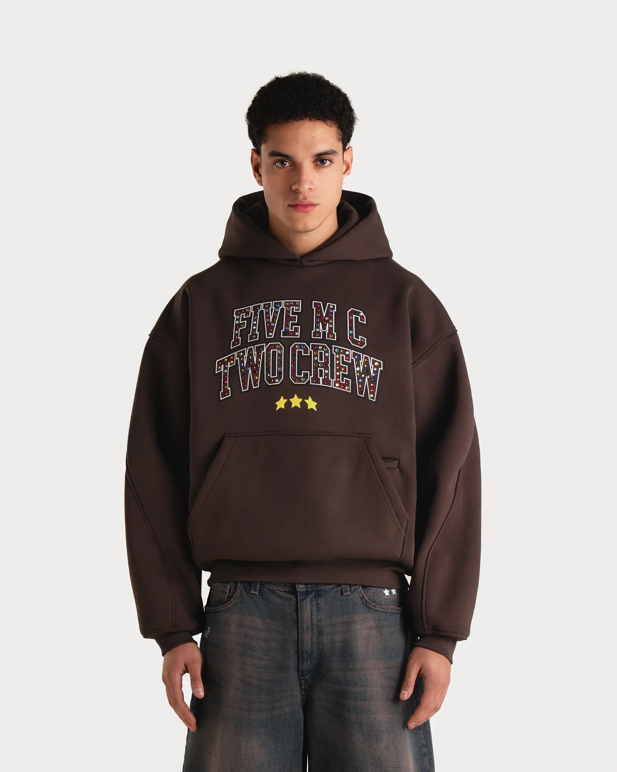 Choco Brown Crew Hoodie