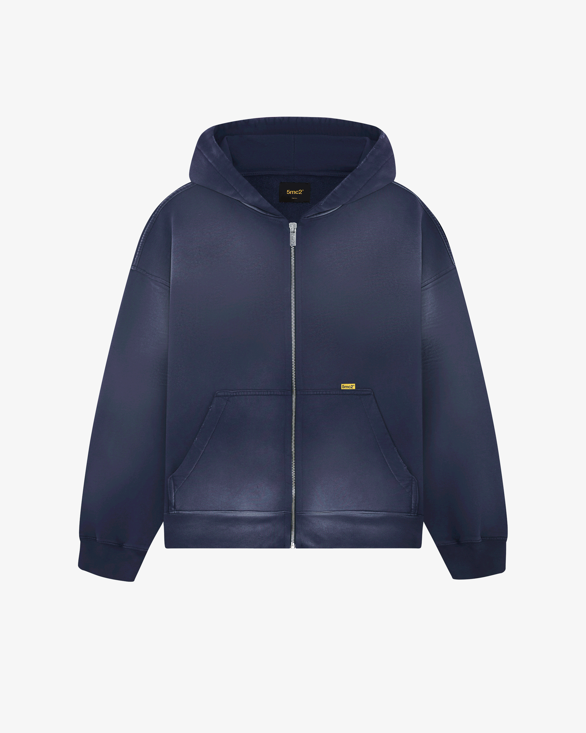 Washed Pin Zip Hoodie