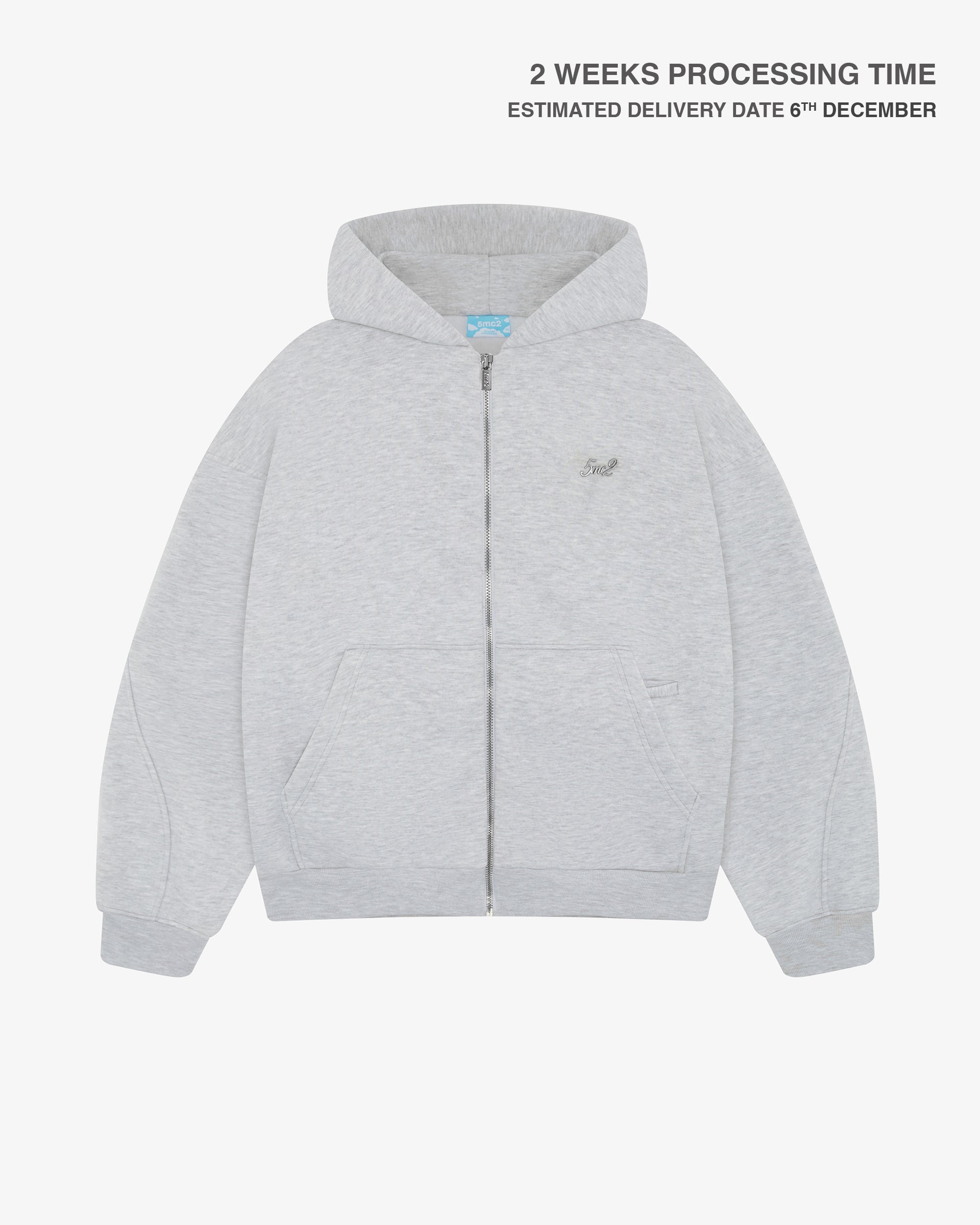 Champ Grey Zip Hoodie