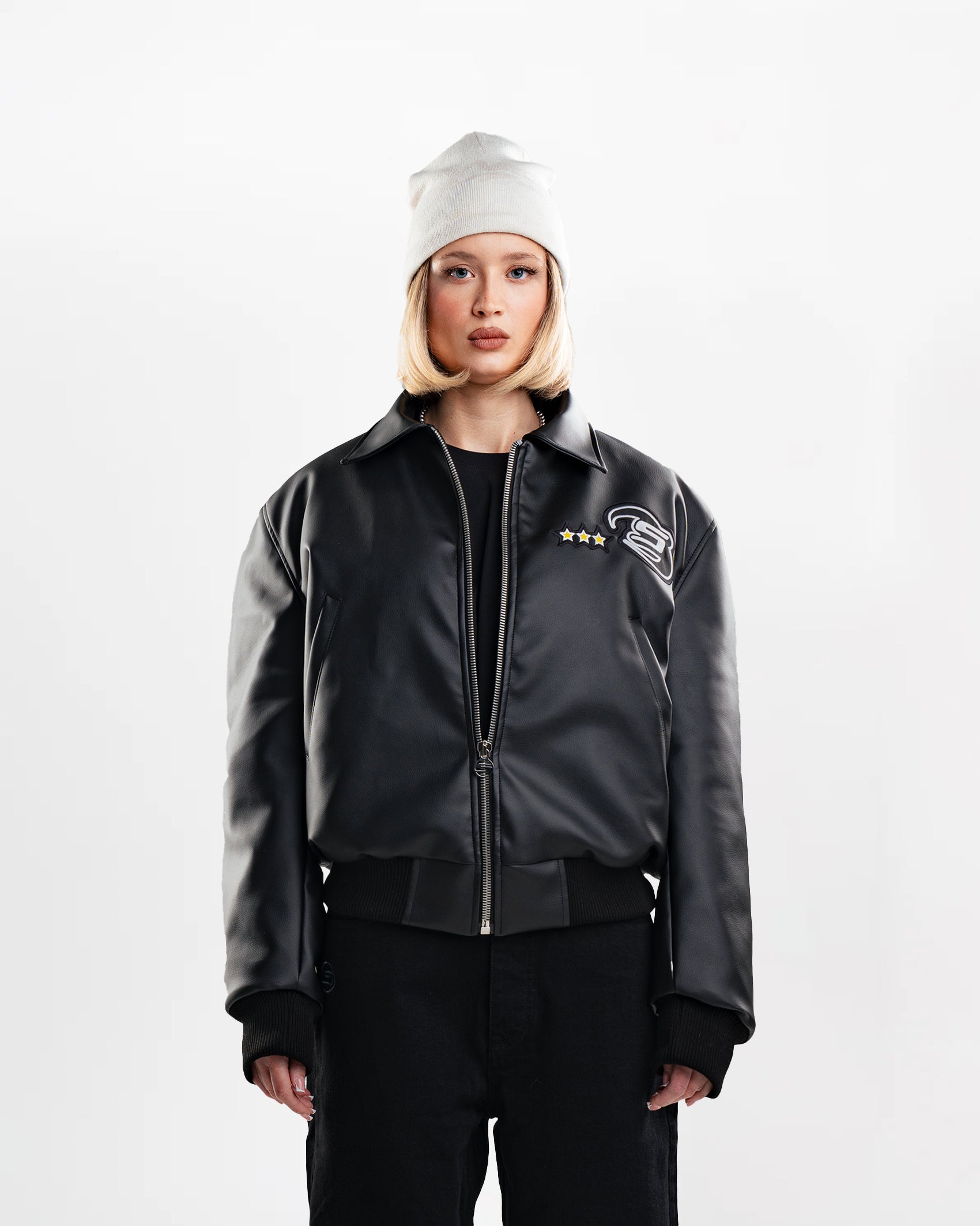 Carbon Black Aviator Jacket