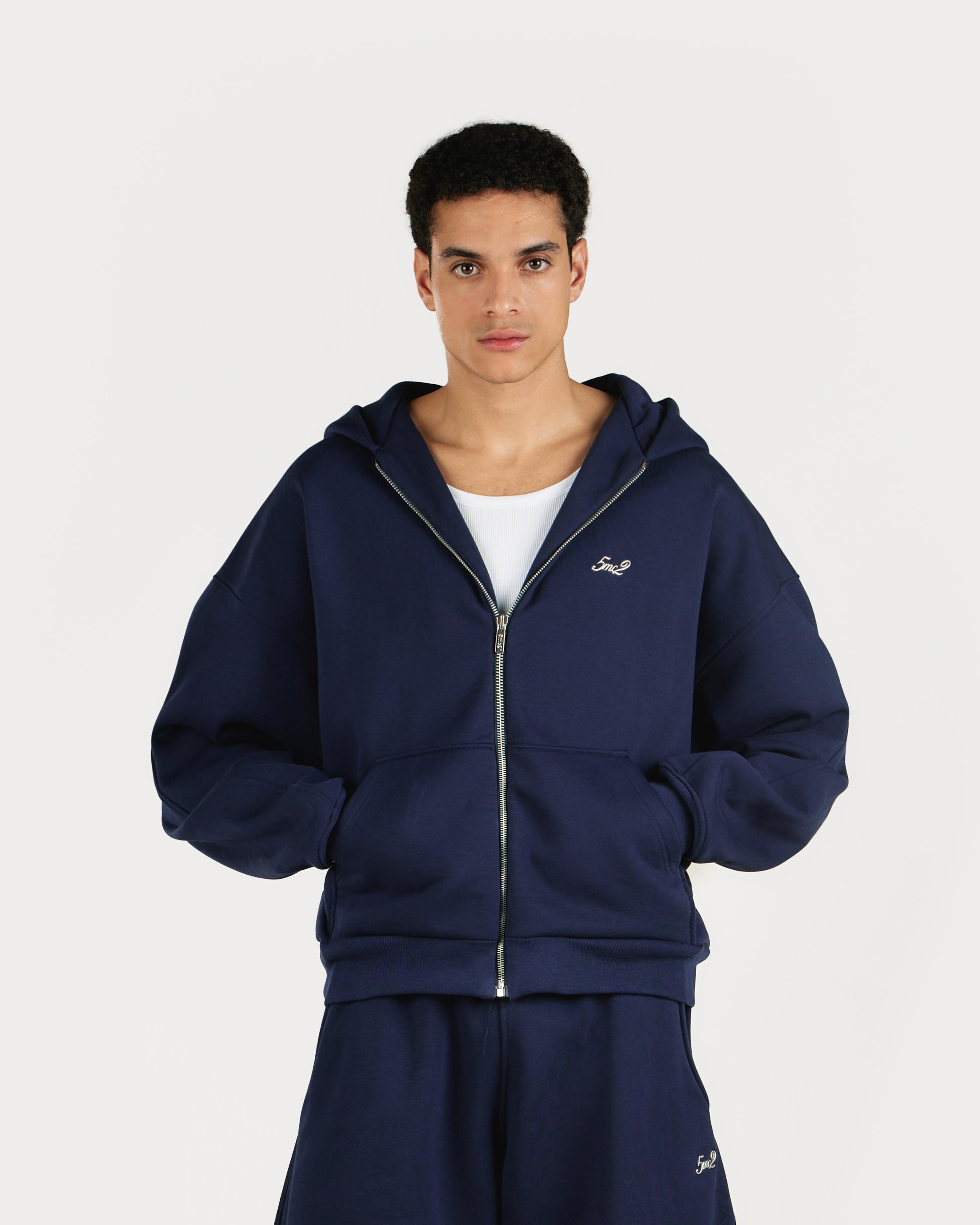 Midnight Blue Zip Hoodie