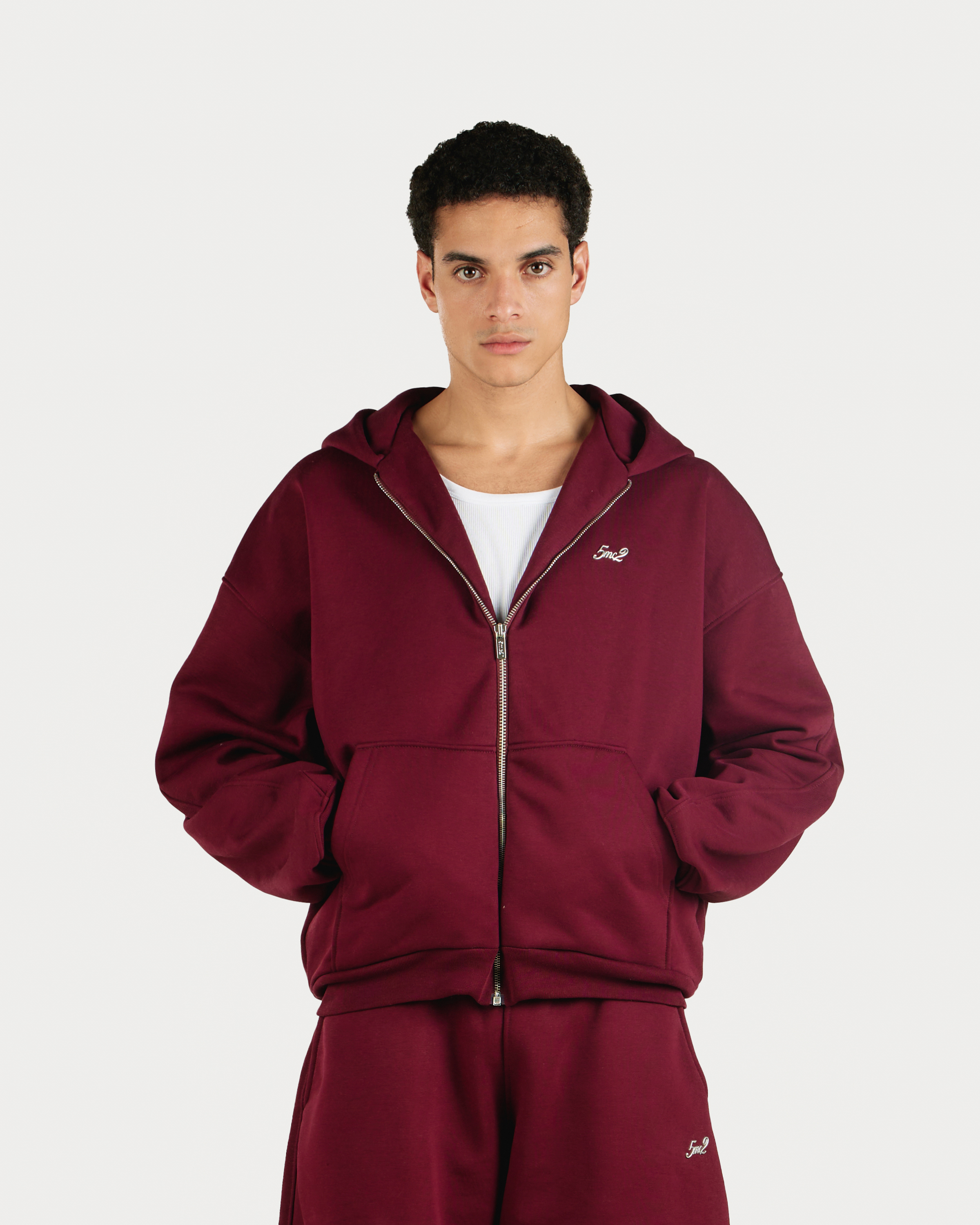 Bordeaux Zip Hoodie